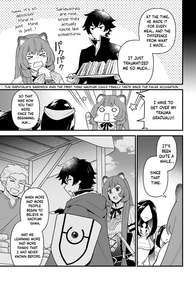 Tate no Yuusha no Oshi Nagaki Chapter 42 page 23 - Chapter 42: Girls Meeting Fruits Sandwich