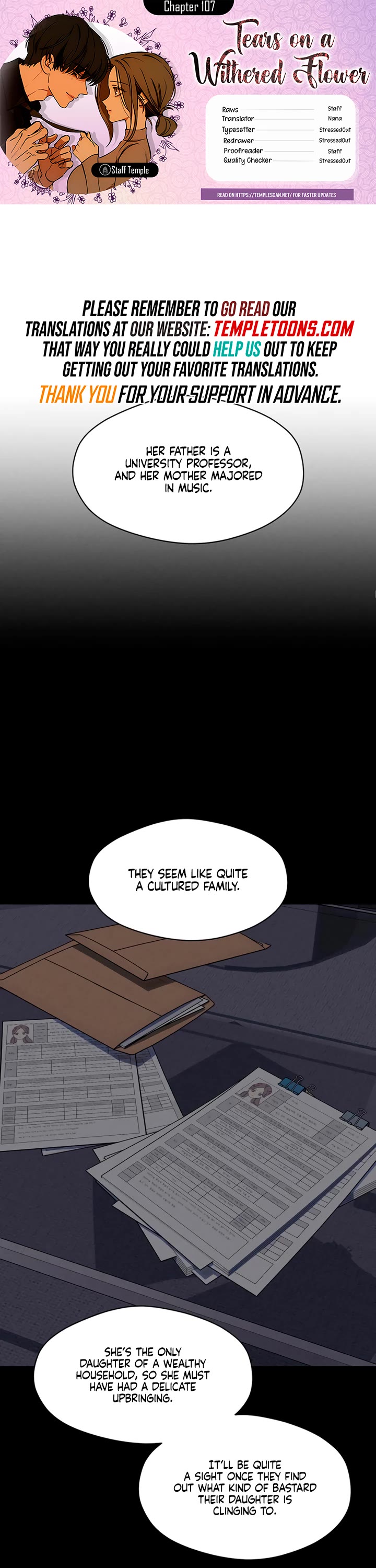 Tears on a Withered Flower Chapter 107 page 1 - Chapter 107