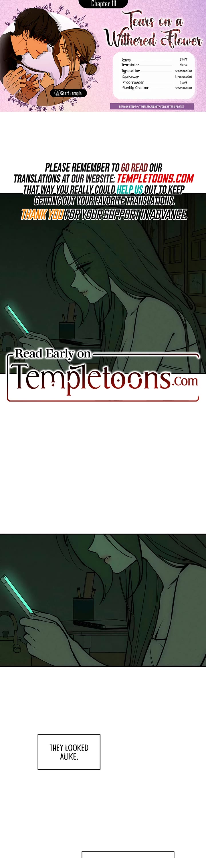 Tears on a Withered Flower Chapter 111 page 1 - Chapter 111