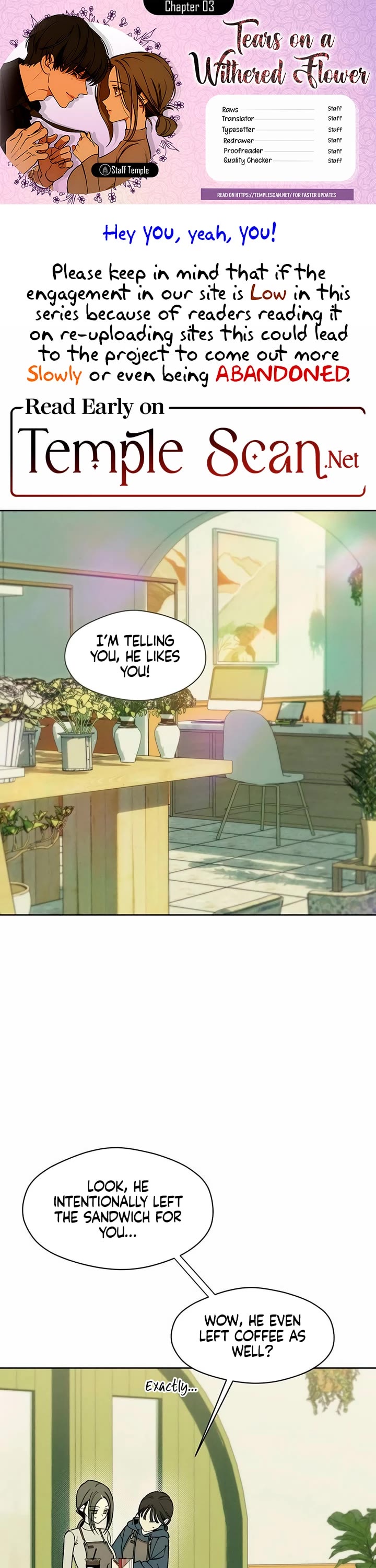 Tears on a Withered Flower Chapter 3 page 1 - Chapter 3