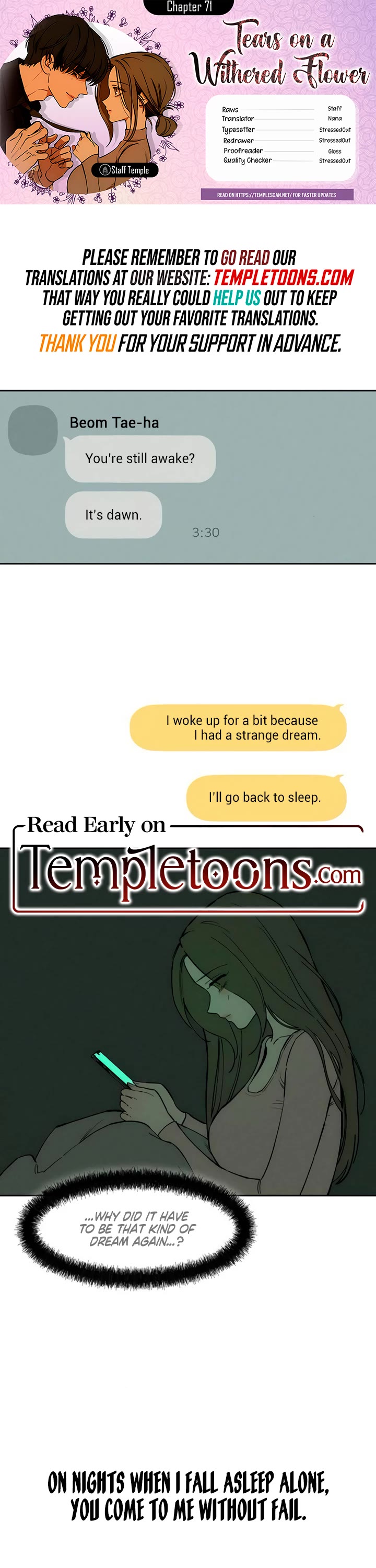 Tears on a Withered Flower Chapter 71 page 1 - Chapter 71