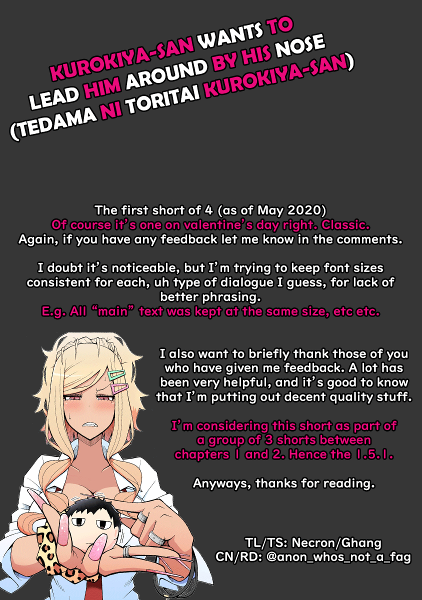 Tedama ni Toritai Kurokiya-san Chapter 0.1 page 3 - Chapter 0.1: Twitter Short #1 - A tan-skinned gal is playing around on Valentine's