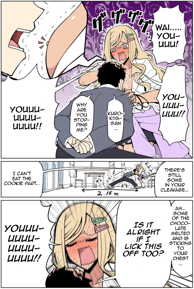 Tedama ni Toritai Kurokiya-san Chapter 0.3 page 2 - Chapter 0.3: Twitter Short #3 - A tan-skinned gal is playing around with Poc〇y