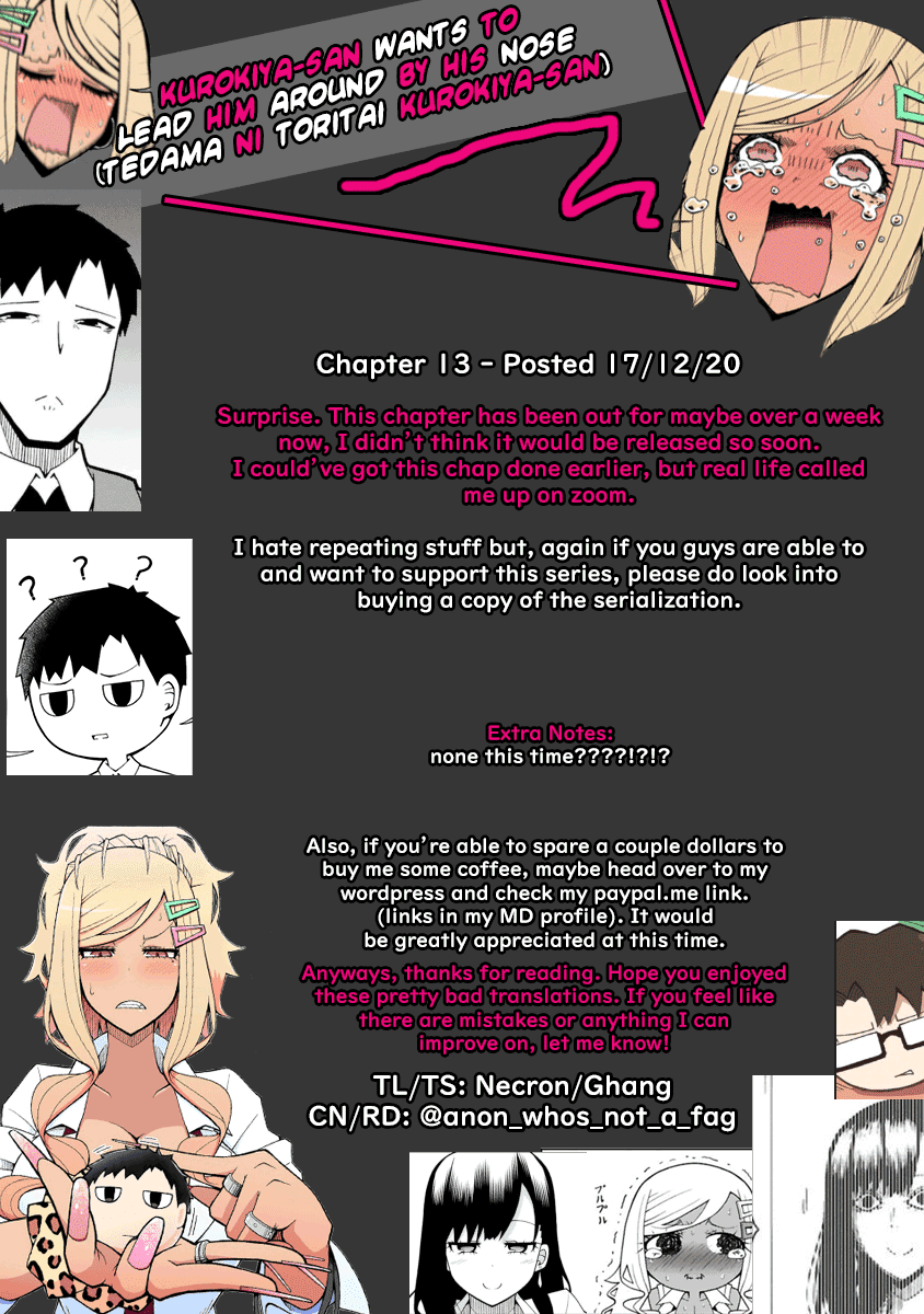 Tedama ni Toritai Kurokiya-san Chapter 13 page 20 - Chapter 13: We can't hold the study meet anymore.