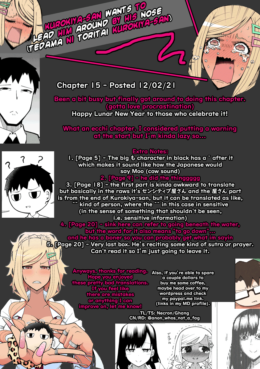 Tedama ni Toritai Kurokiya-san Chapter 15 page 22 - Chapter 15: I want to swim