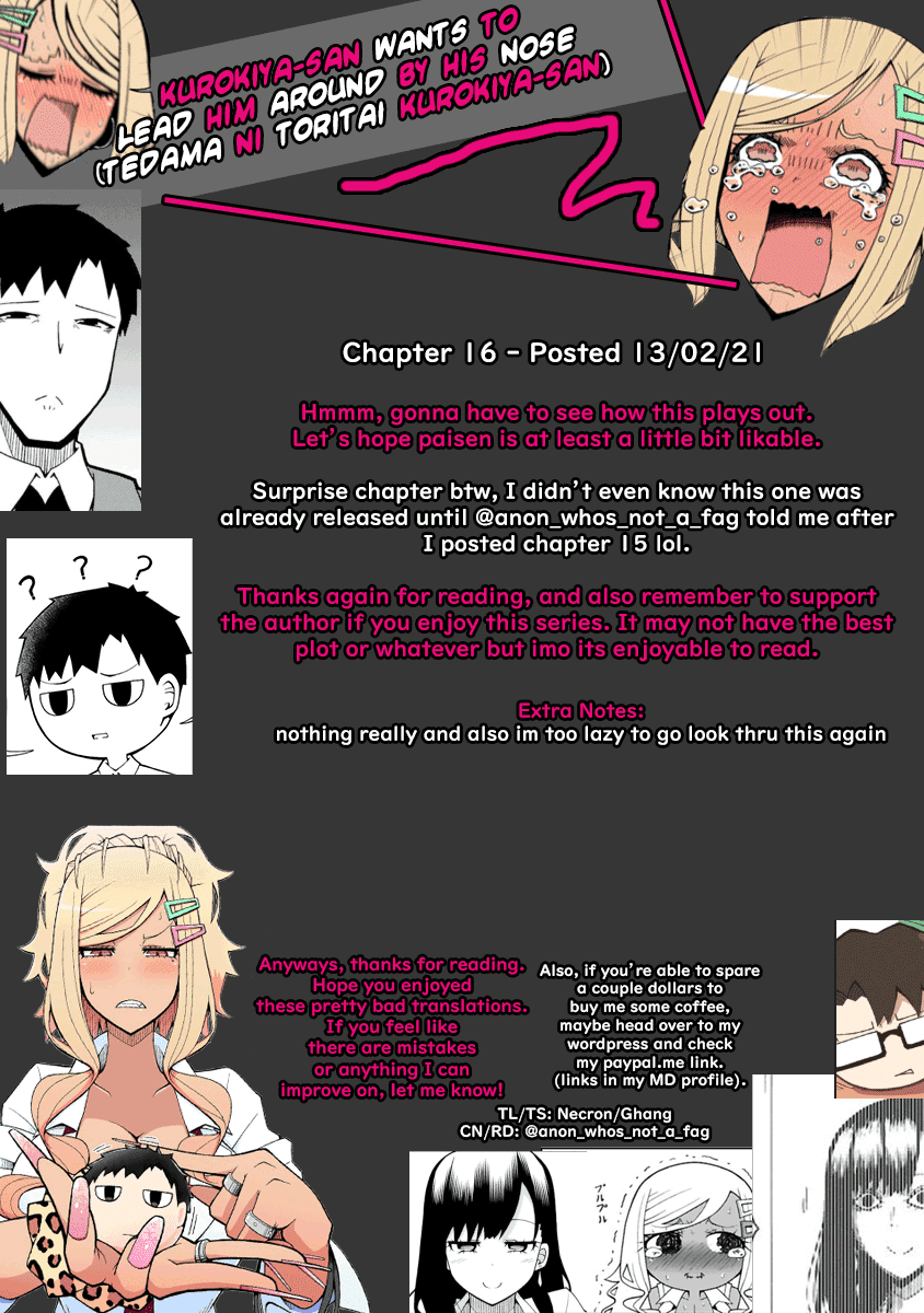 Tedama ni Toritai Kurokiya-san Chapter 16 page 20 - Chapter 16: I want to talk with Paisen