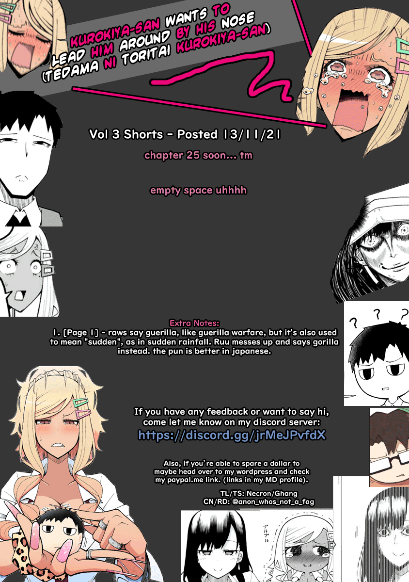 Tedama ni Toritai Kurokiya-san Chapter 24.5 page 5 - Chapter 24.5: Volume 3 Shorts