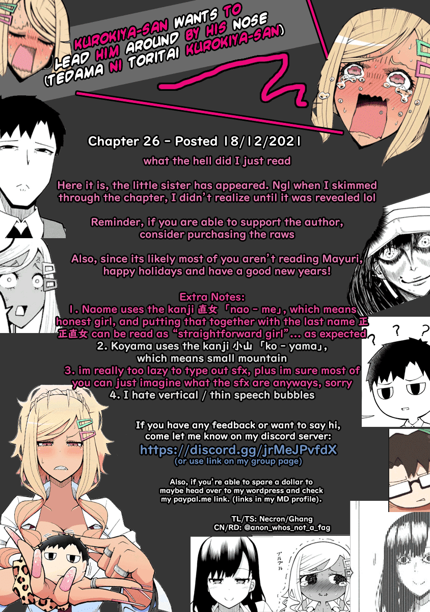 Tedama ni Toritai Kurokiya-san Chapter 26 page 21 - Chapter 26: I don't like it