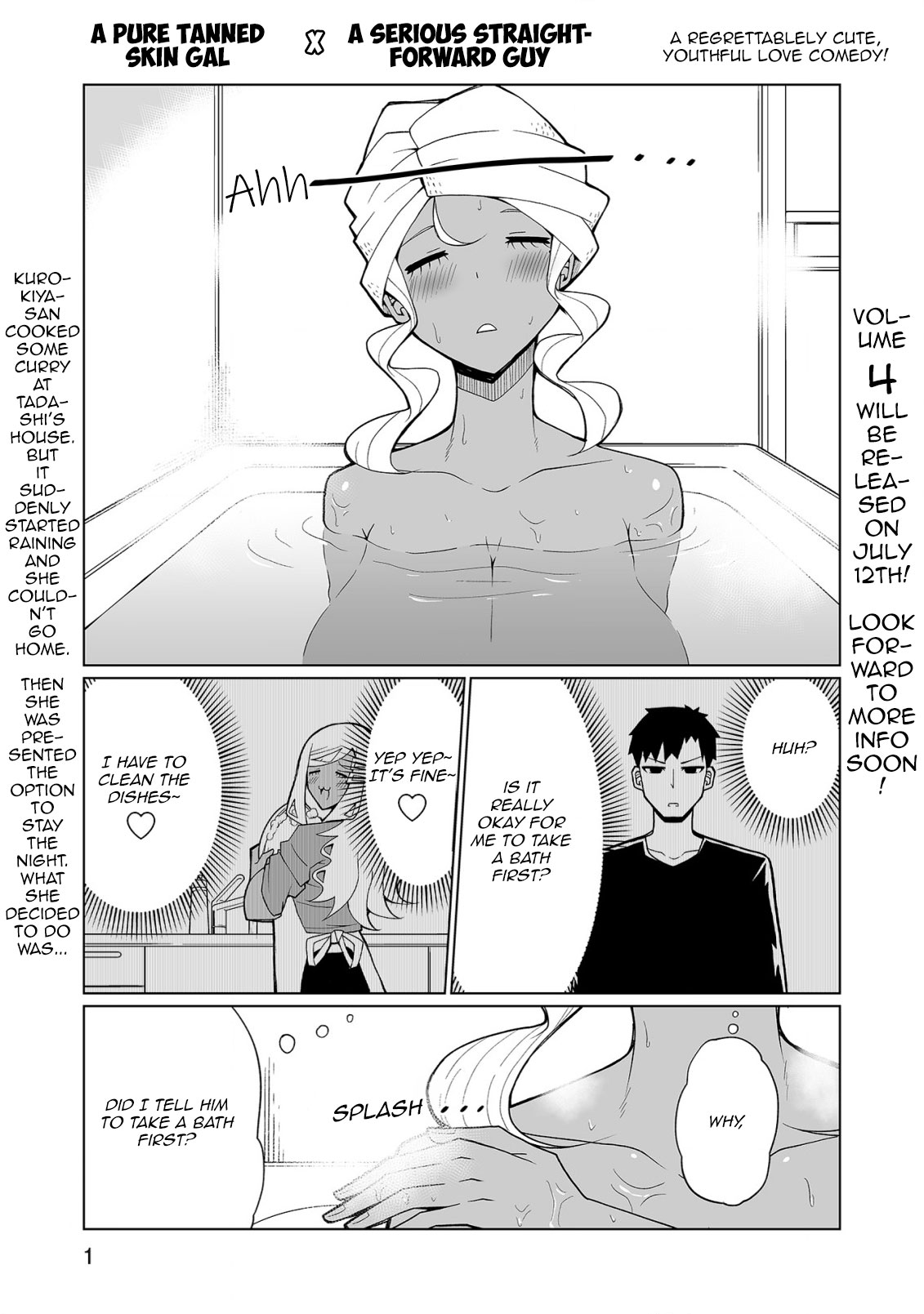 Tedama ni Toritai Kurokiya-san Chapter 32 page 1 - Chapter 32: I want to stay over