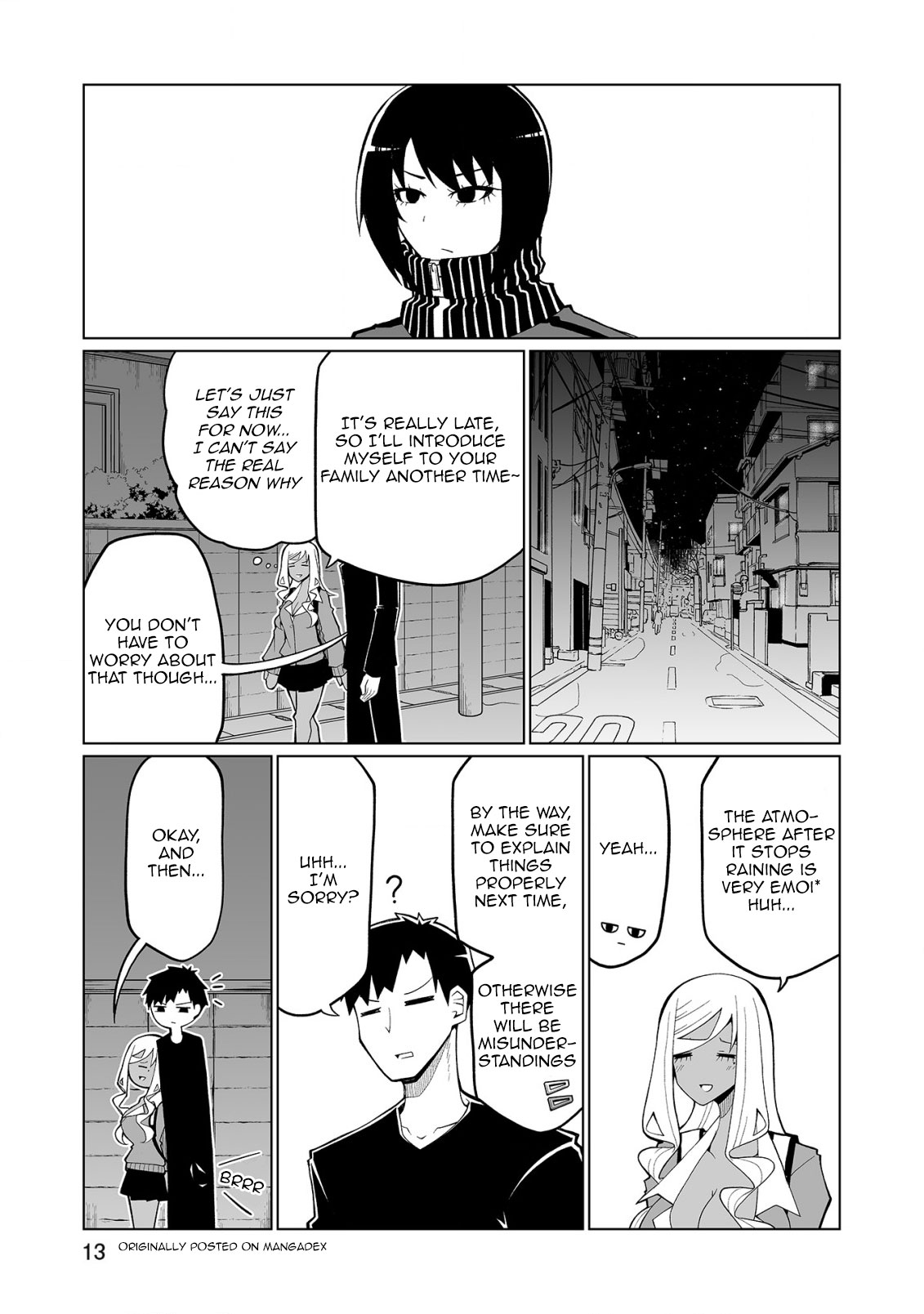 Tedama ni Toritai Kurokiya-san Chapter 32 page 13 - Chapter 32: I want to stay over