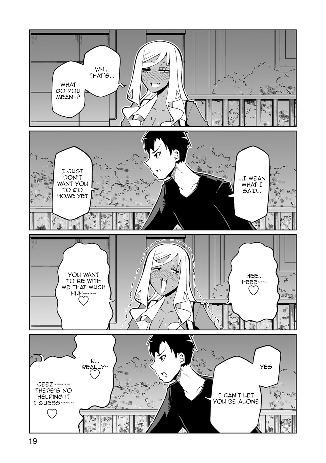 Tedama ni Toritai Kurokiya-san Chapter 32 page 19 - Chapter 32: I want to stay over
