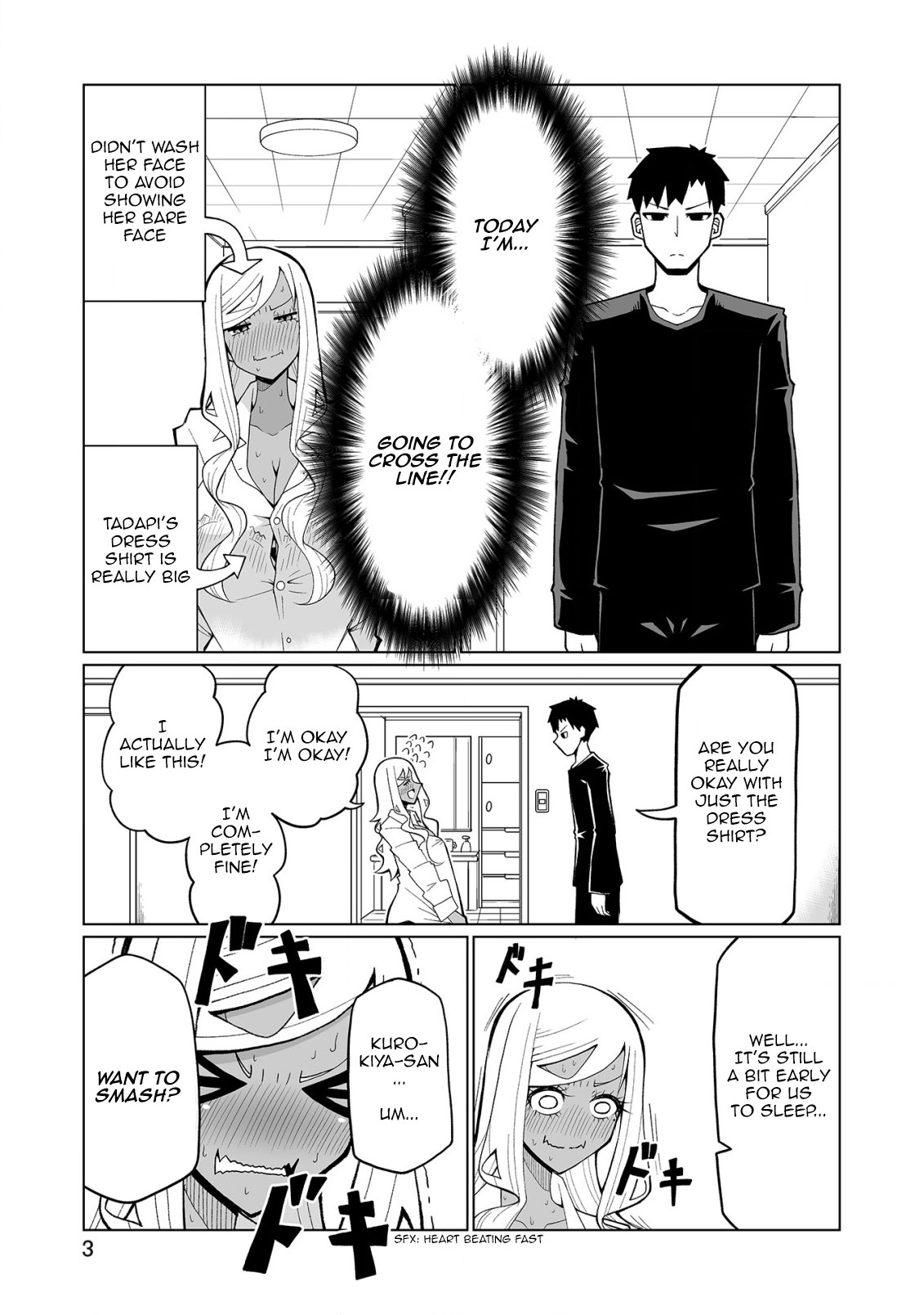 Tedama ni Toritai Kurokiya-san Chapter 32 page 3 - Chapter 32: I want to stay over
