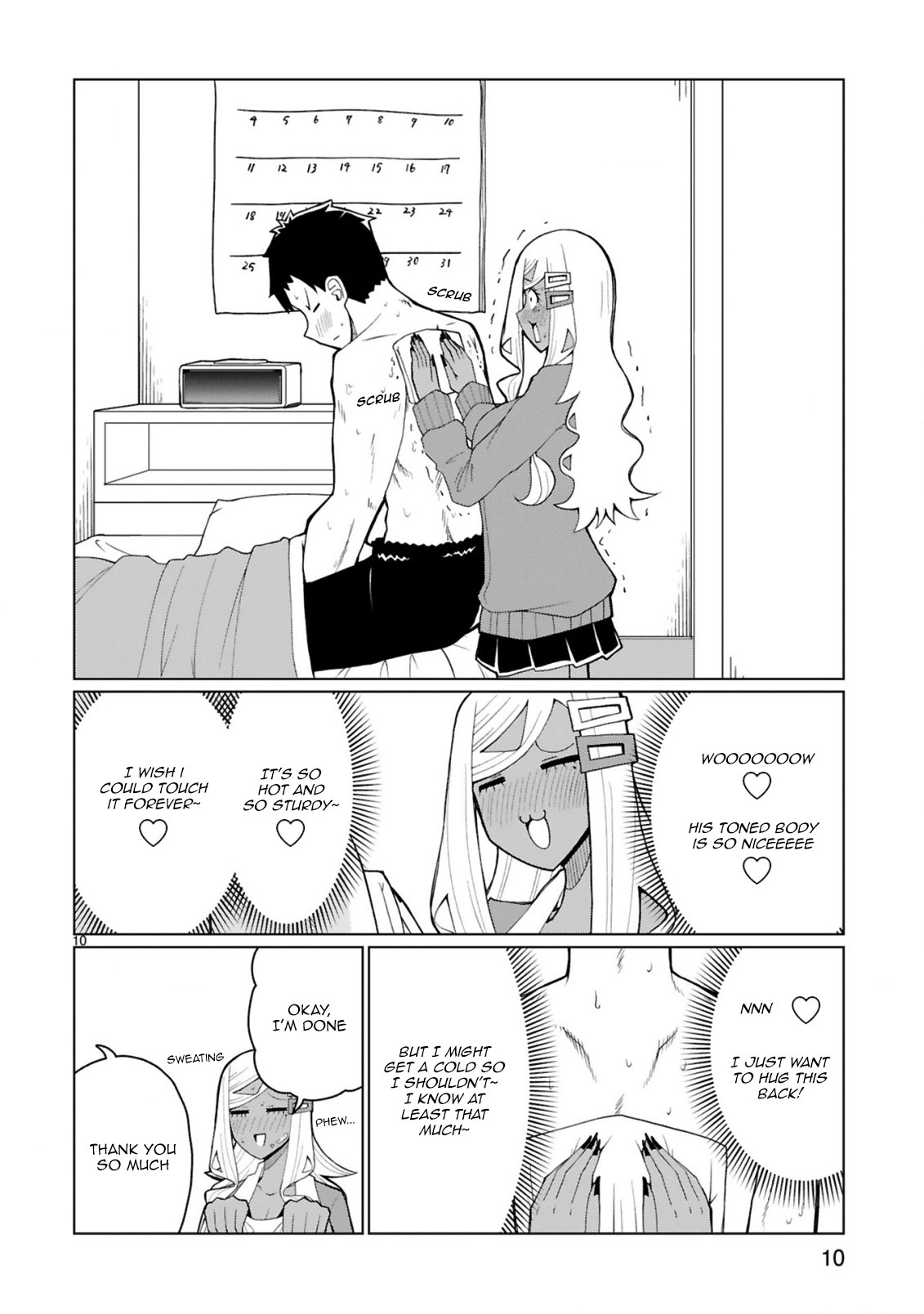 Tedama ni Toritai Kurokiya-san Chapter 35 page 10 - Chapter 35: I want to visit you when you're sick