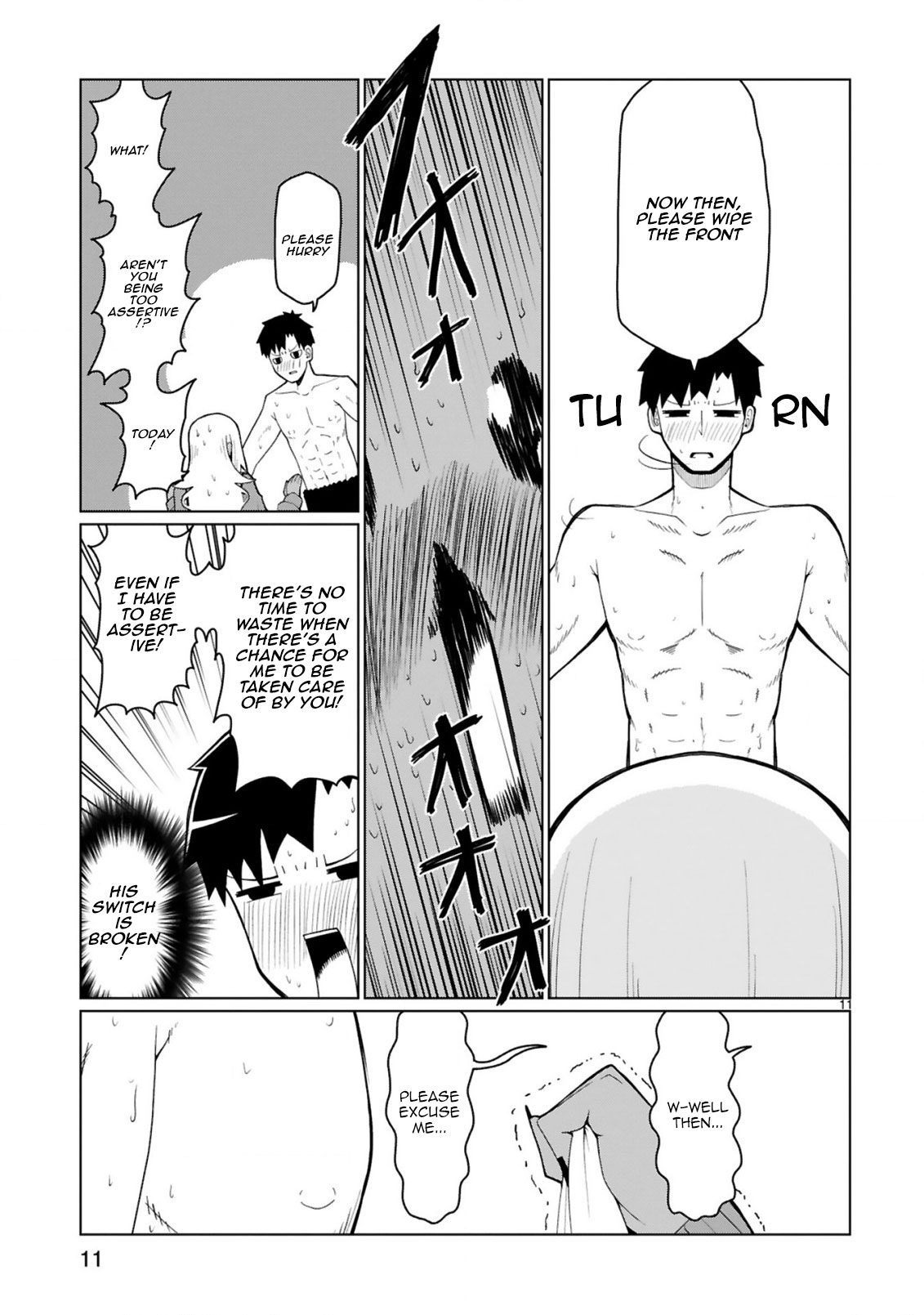 Tedama ni Toritai Kurokiya-san Chapter 35 page 11 - Chapter 35: I want to visit you when you're sick