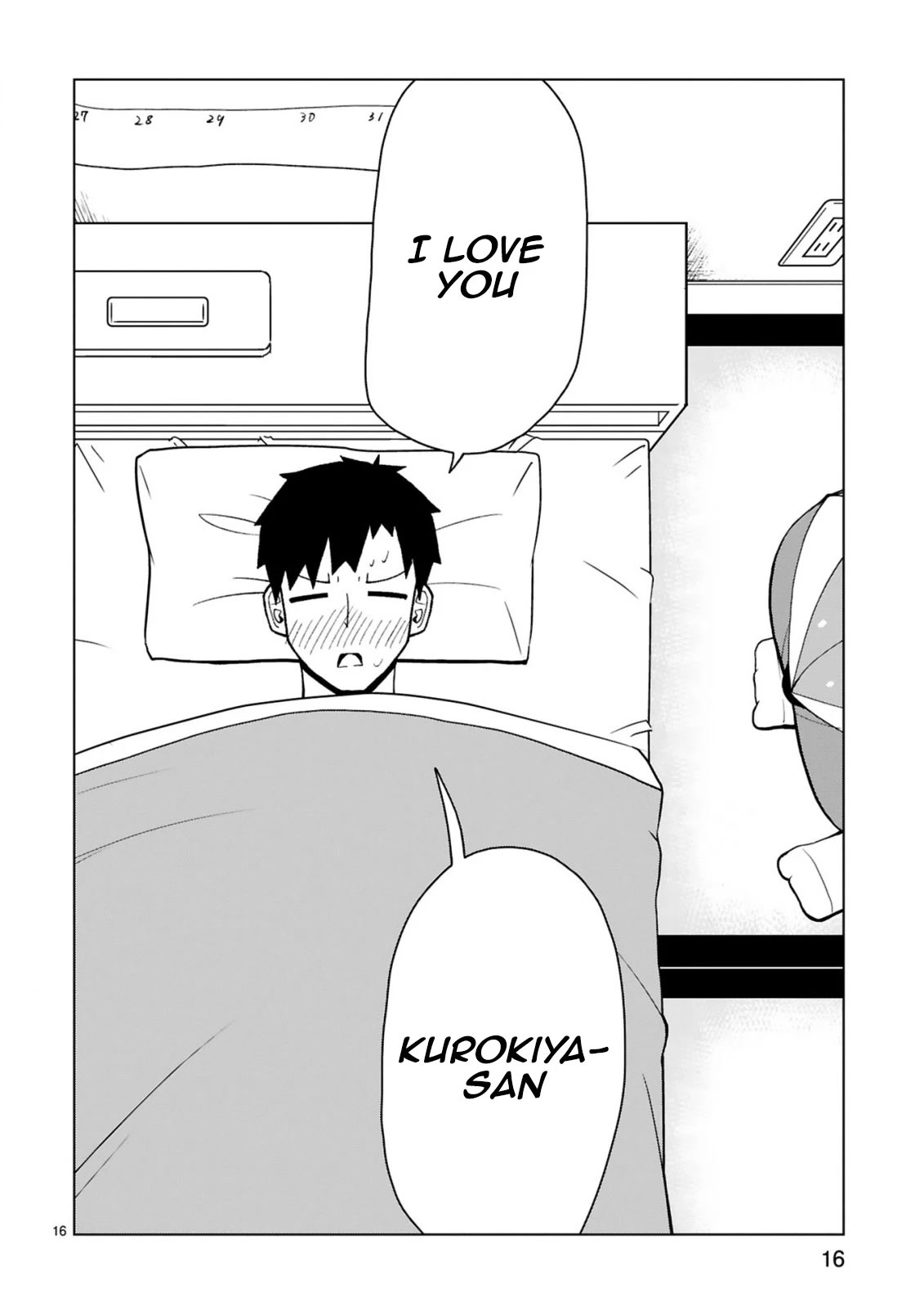 Tedama ni Toritai Kurokiya-san Chapter 35 page 16 - Chapter 35: I want to visit you when you're sick