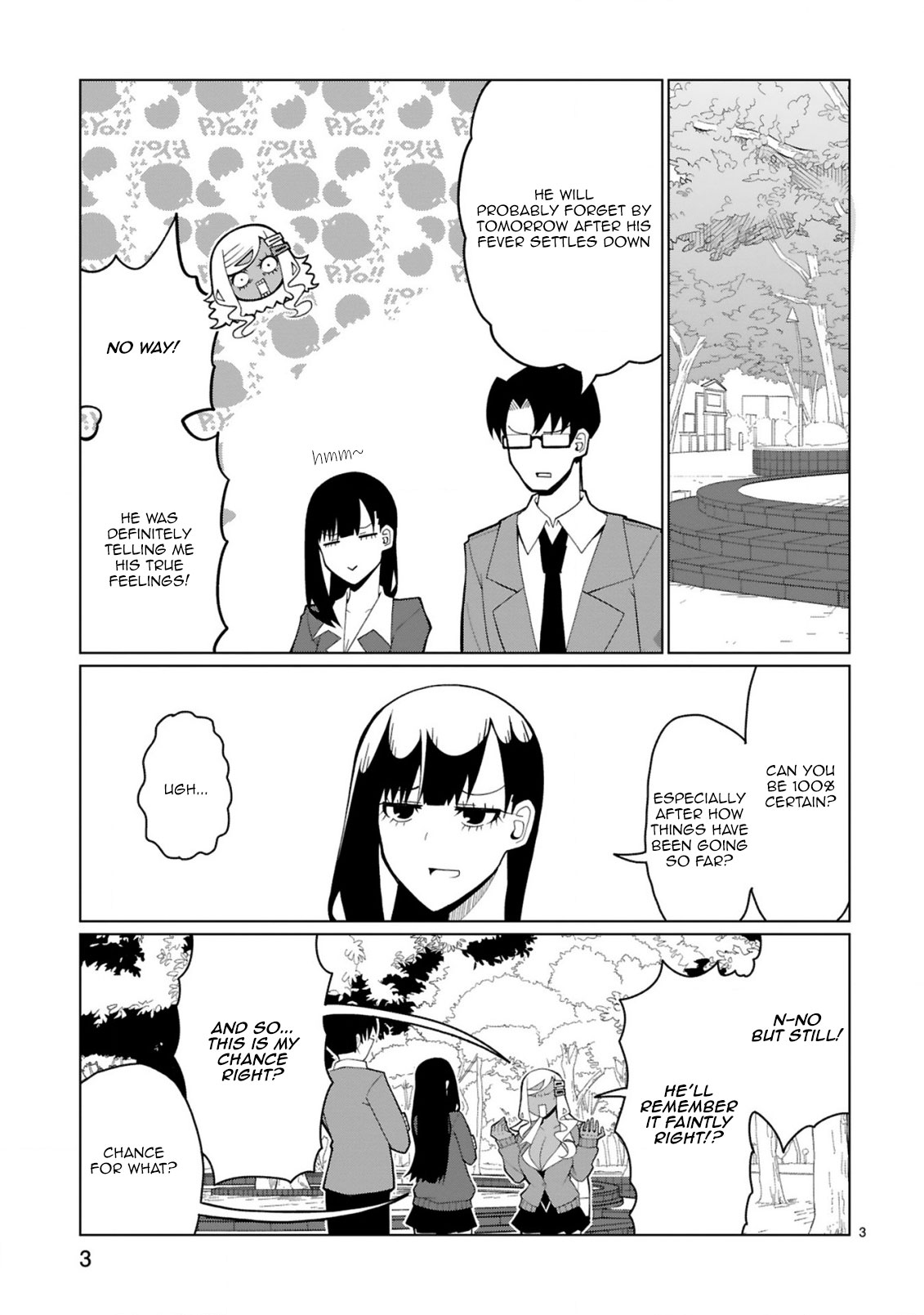 Tedama ni Toritai Kurokiya-san Chapter 36 page 3 - Chapter 36: I want to make him say it again