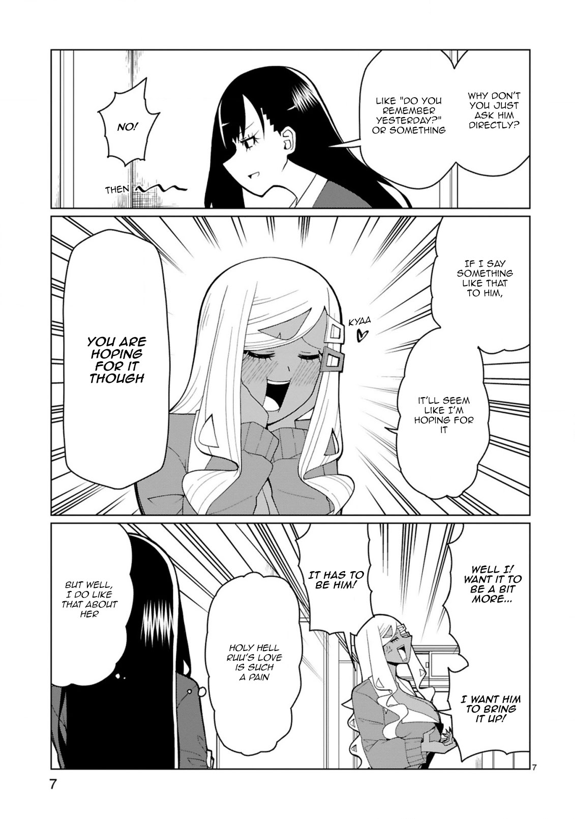 Tedama ni Toritai Kurokiya-san Chapter 36 page 7 - Chapter 36: I want to make him say it again
