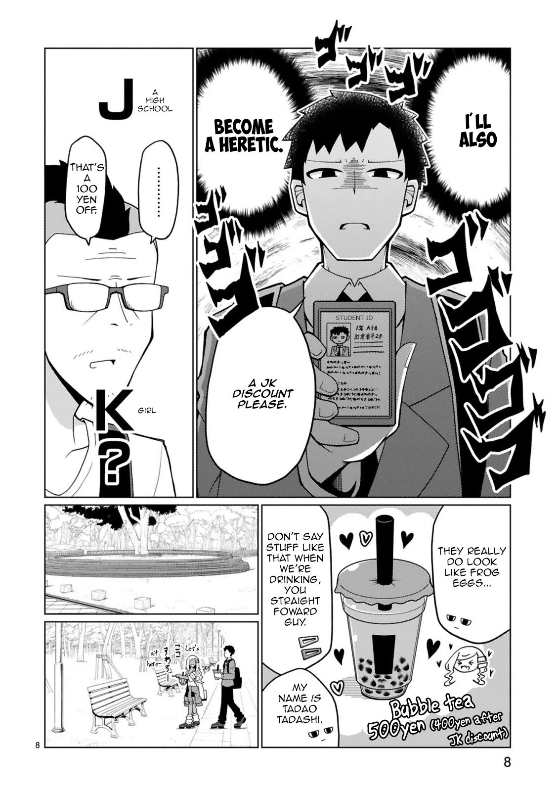 Tedama ni Toritai Kurokiya-san Chapter 5 page 8 - Chapter 5: I want to get Tapioka