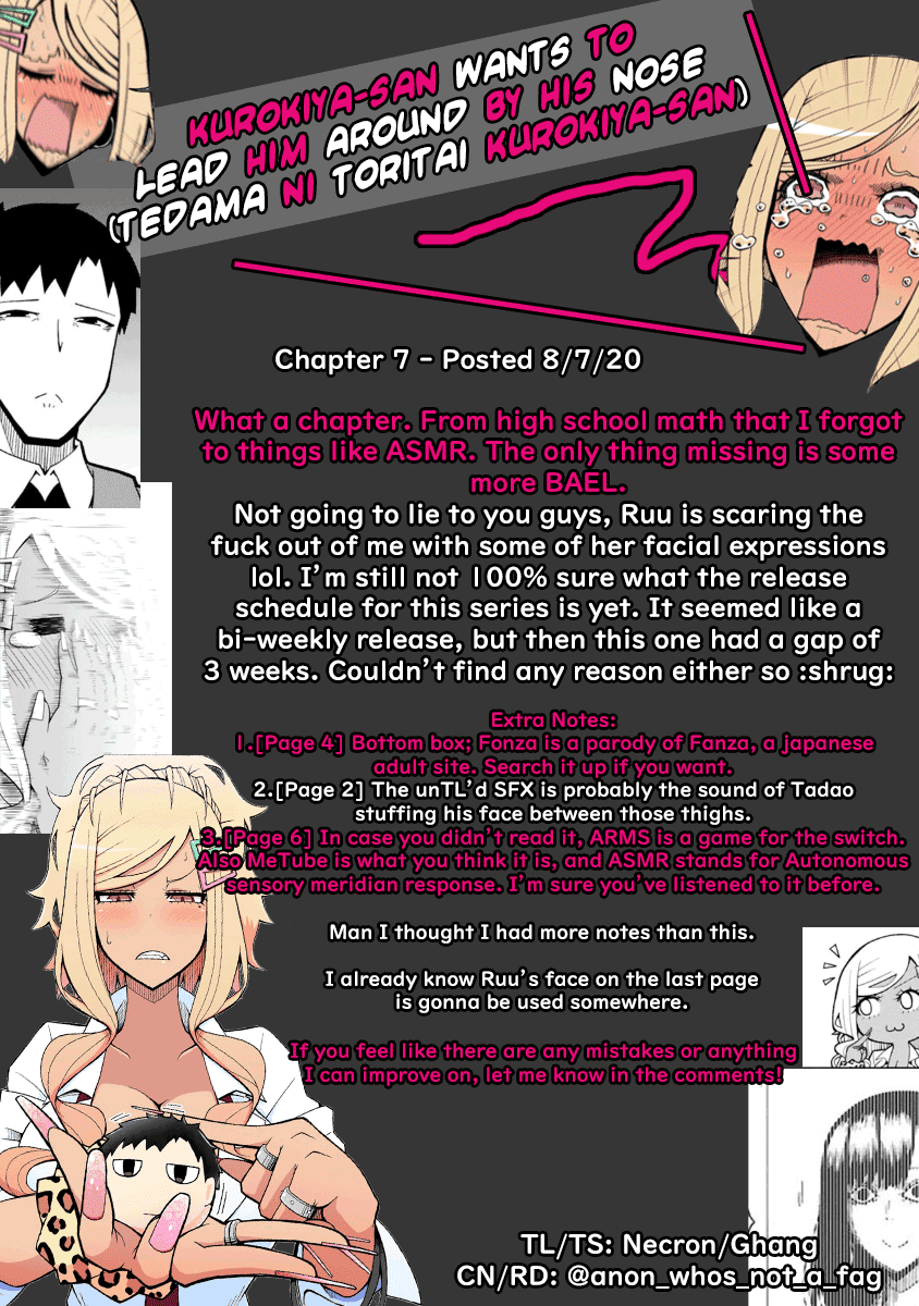 Tedama ni Toritai Kurokiya-san Chapter 7 page 19 - Chapter 7: I want to sleep