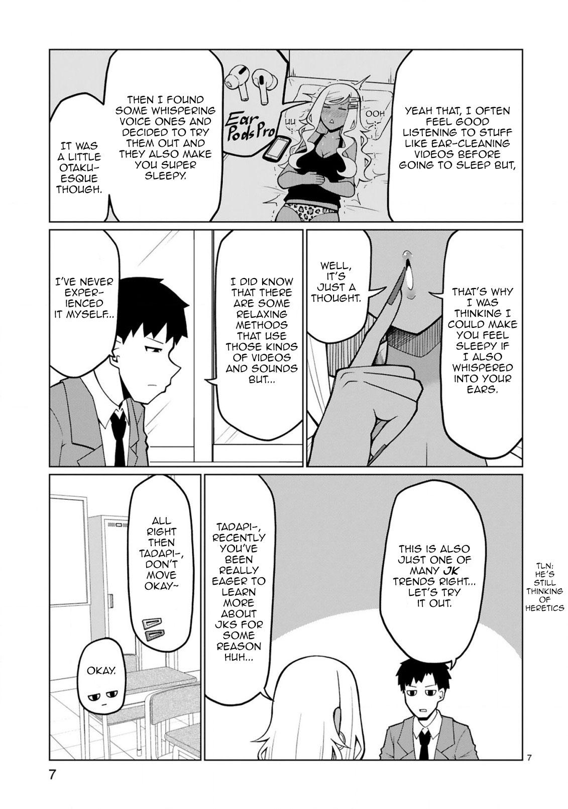 Tedama ni Toritai Kurokiya-san Chapter 7 page 7 - Chapter 7: I want to sleep