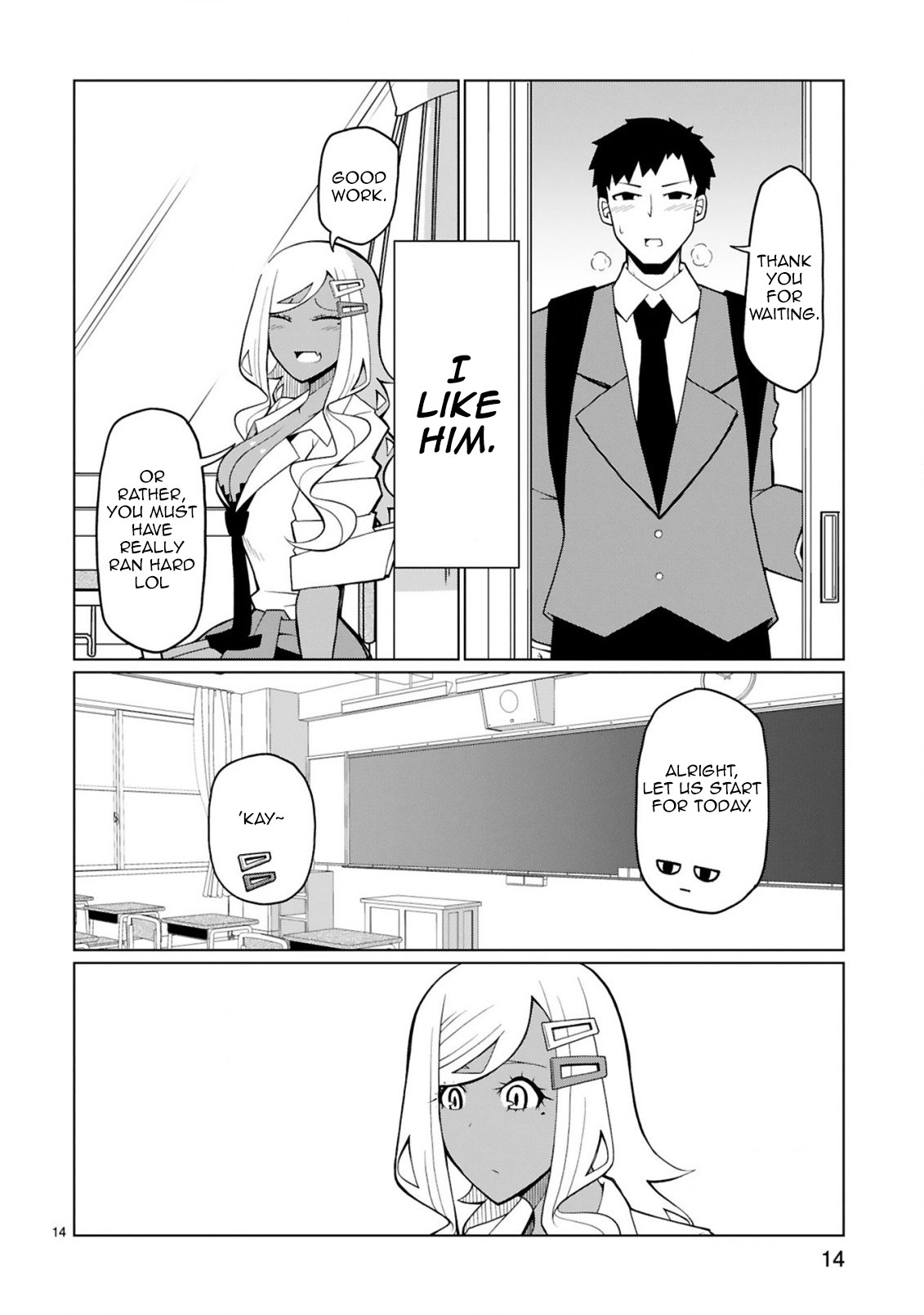 Tedama ni Toritai Kurokiya-san Chapter 8 page 14 - Chapter 8: I said it