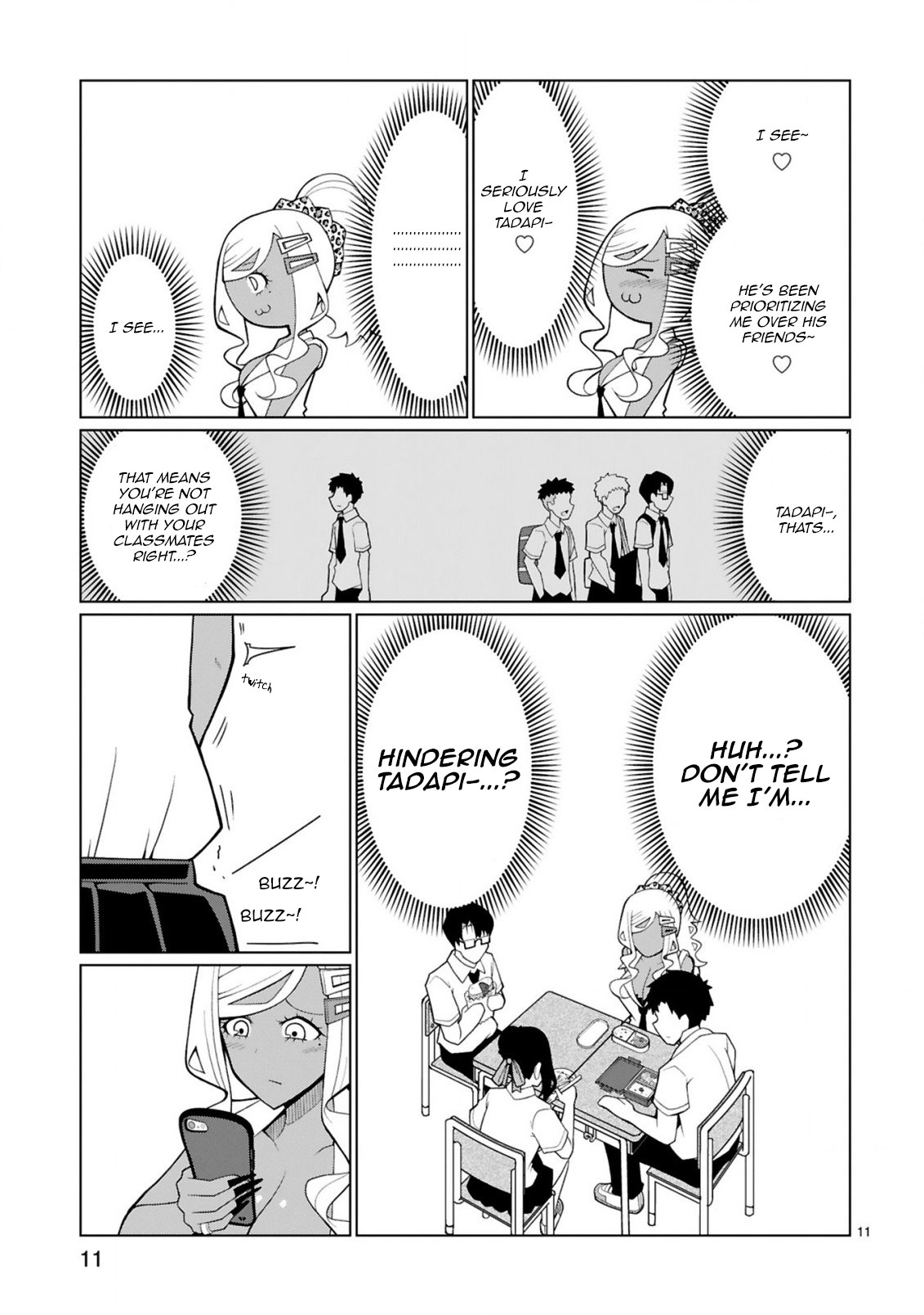 Tedama ni Toritai Kurokiya-san Chapter 9 page 11 - Chapter 9: I want to hint at it