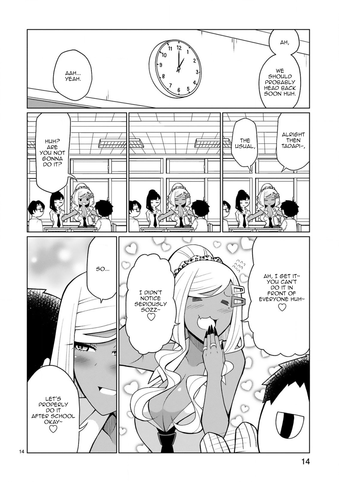 Tedama ni Toritai Kurokiya-san Chapter 9 page 14 - Chapter 9: I want to hint at it
