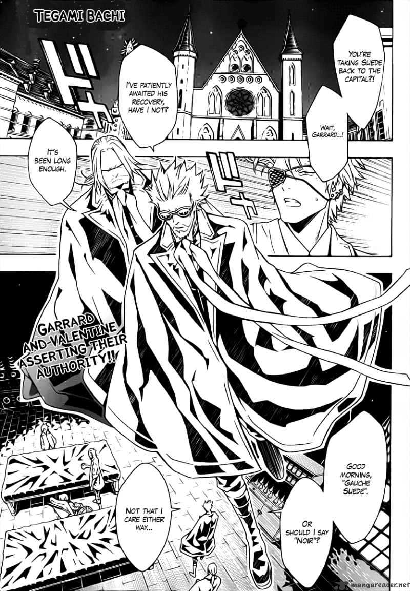Tegami Bachi Chapter 41 page 1 - Chapter 41 : Garrard And Valentine Asserting Their Authority
