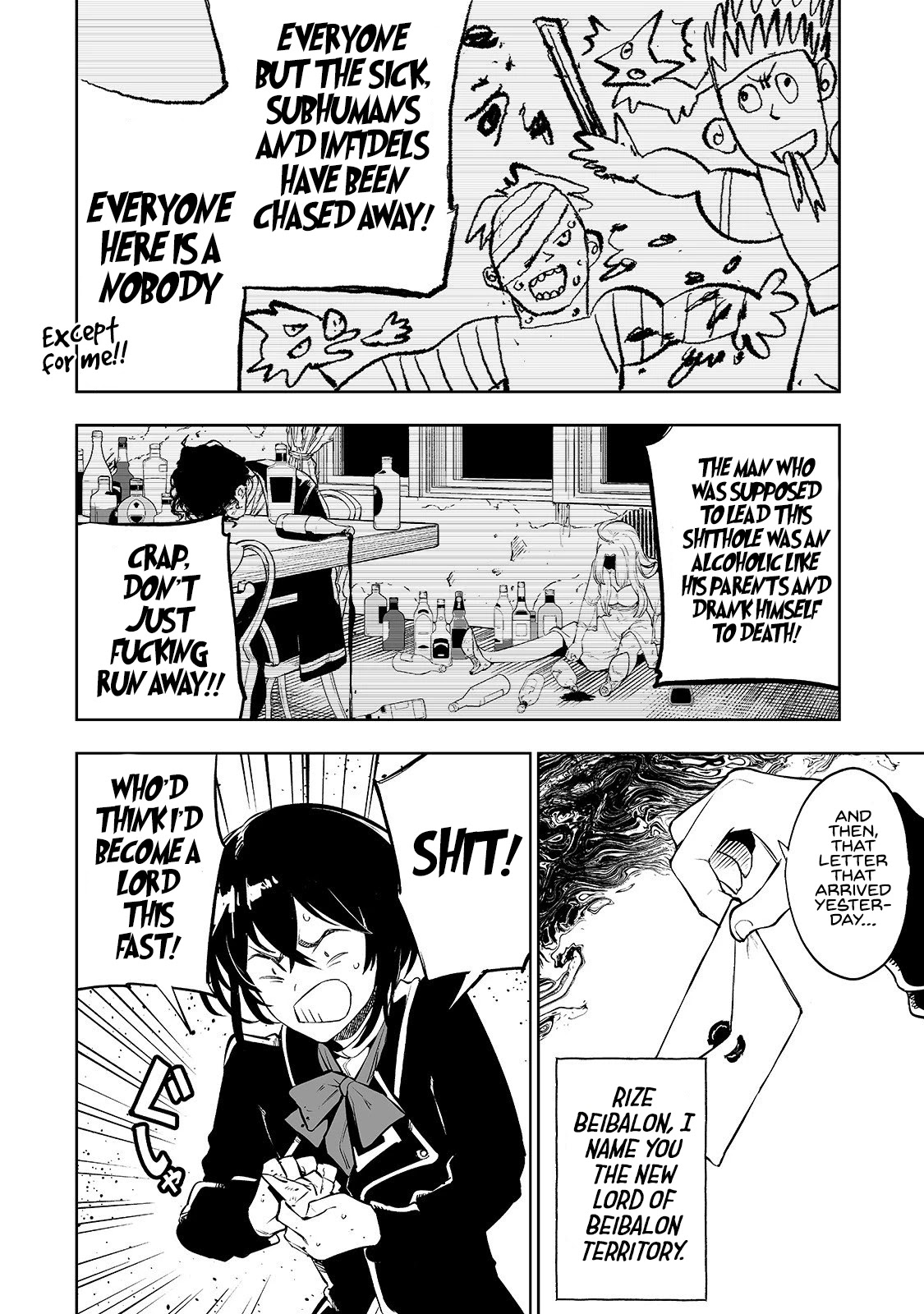 Teihen Ryoushu No Kanchigai Eiyuutan Chapter 1 page 10 - Chapter 1: Let's Get on The Thugs’ Good Side!
