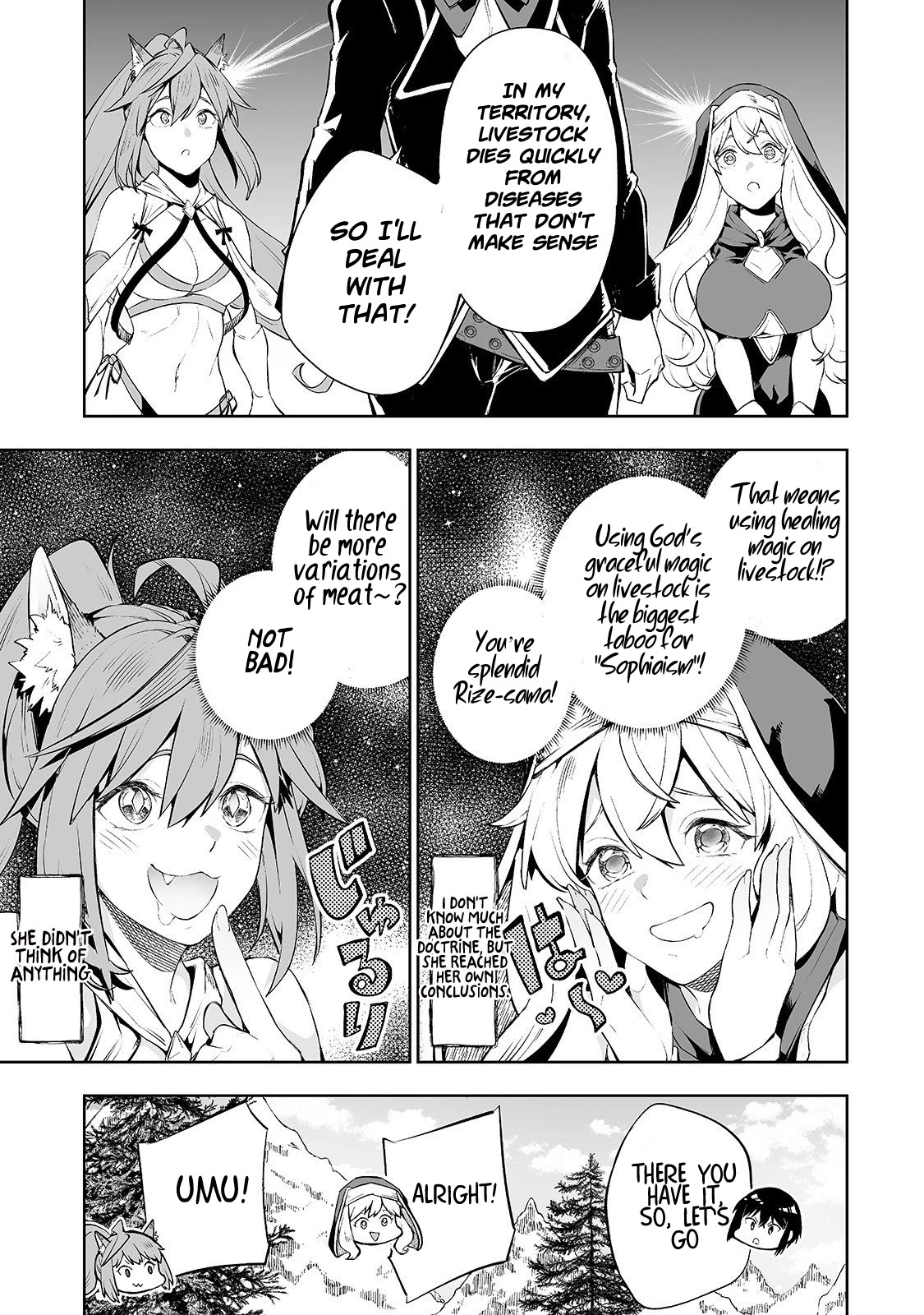 Teihen Ryoushu No Kanchigai Eiyuutan Chapter 4 page 14 - Chapter 4: Let's take the risk, God’s Taboo!