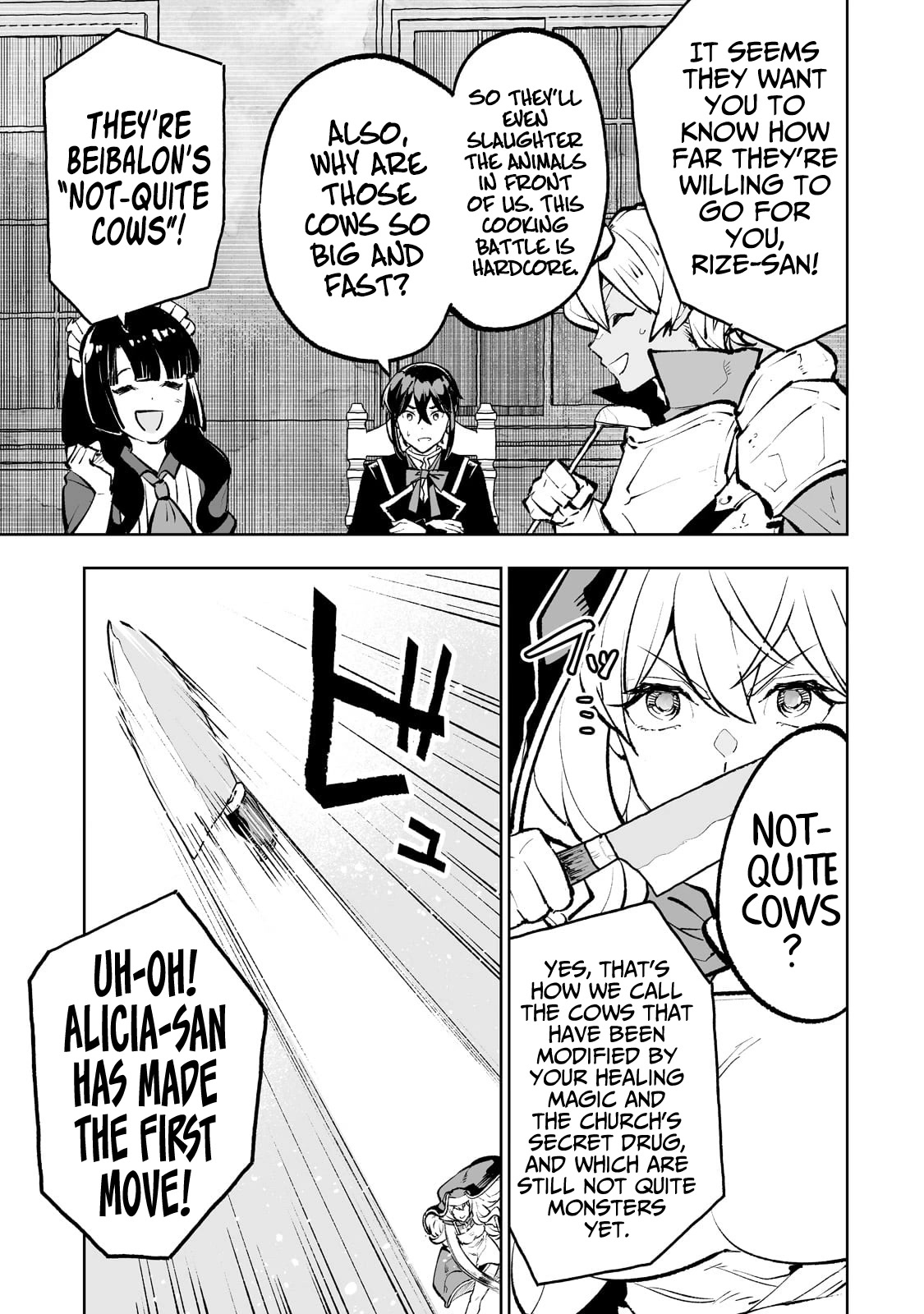 Teihen Ryoushu No Kanchigai Eiyuutan Chapter 47 page 14 - Chapter 47: Lovey-dovey Cooking!