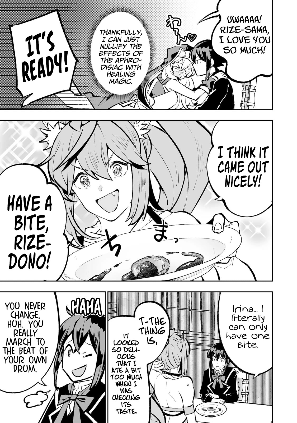 Teihen Ryoushu No Kanchigai Eiyuutan Chapter 47 page 22 - Chapter 47: Lovey-dovey Cooking!