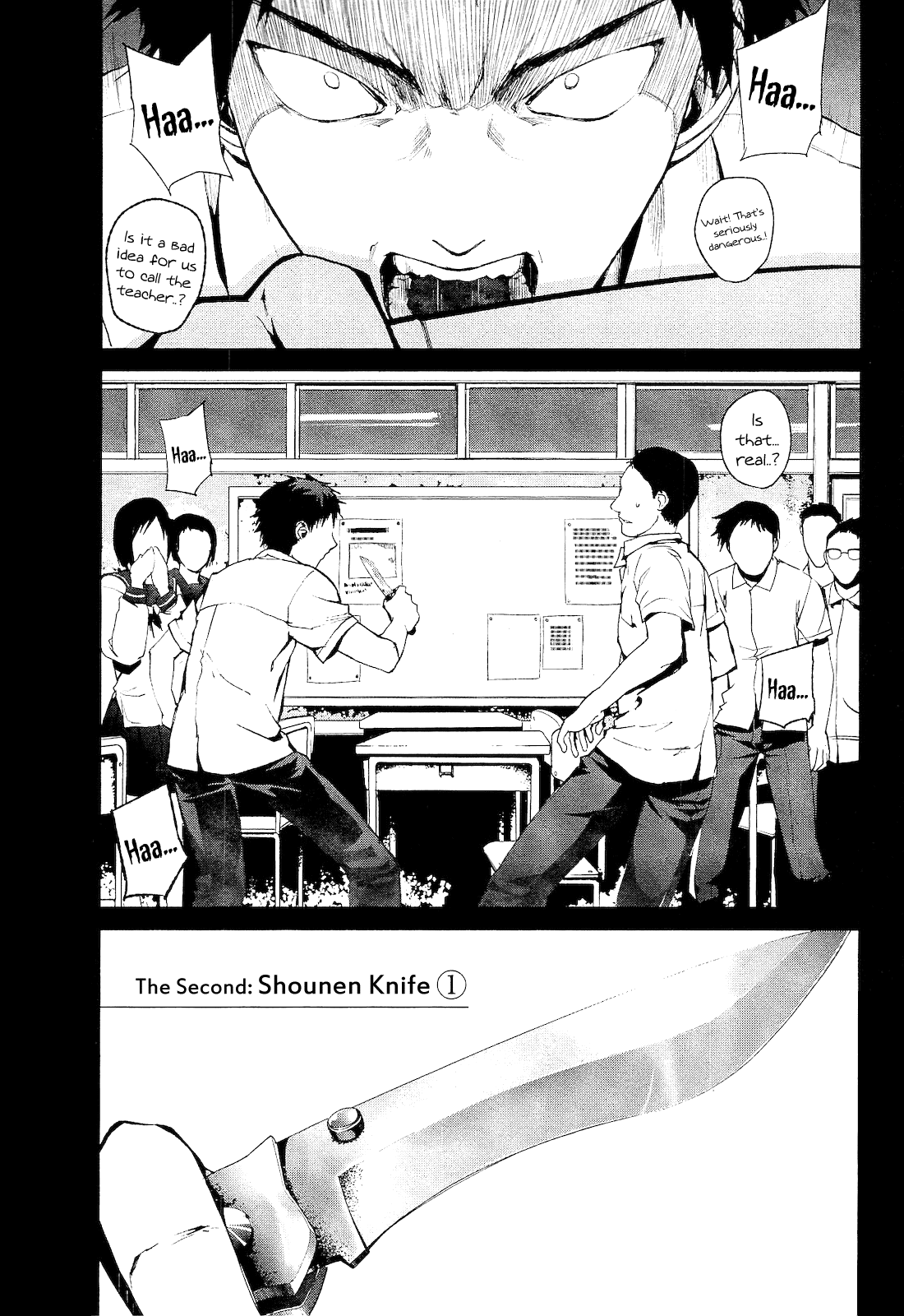 Teizokurei Monophobia Chapter 2.1 page 1 - Chapter 2.1: Shounen Knife ①