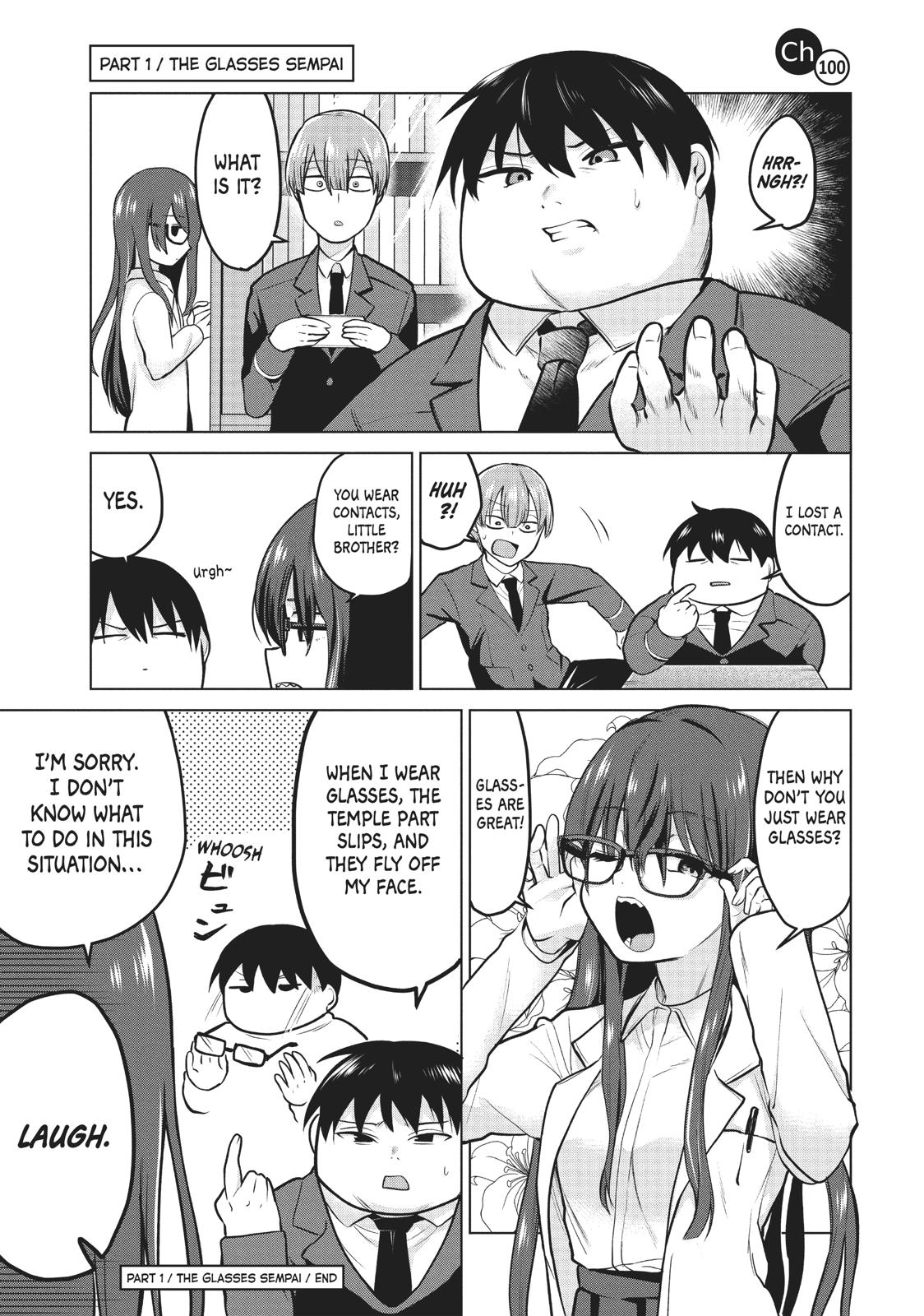 Tejina Senpai Chapter 100 page 1 - Chapter 100