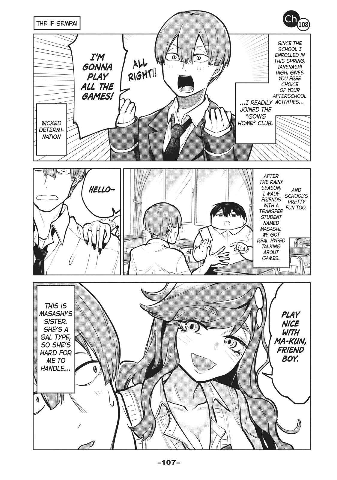 Tejina Senpai Chapter 108 page 1 - Chapter 108