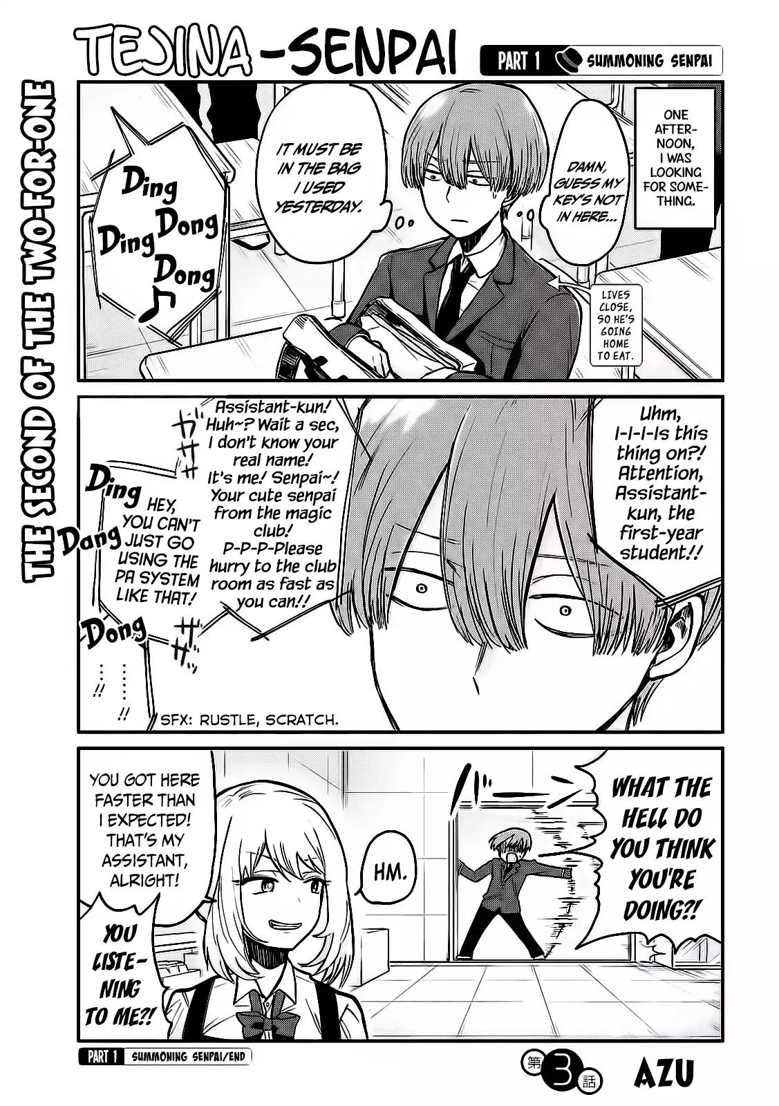 Tejina Senpai Chapter 3 page 2 - Chapter 3