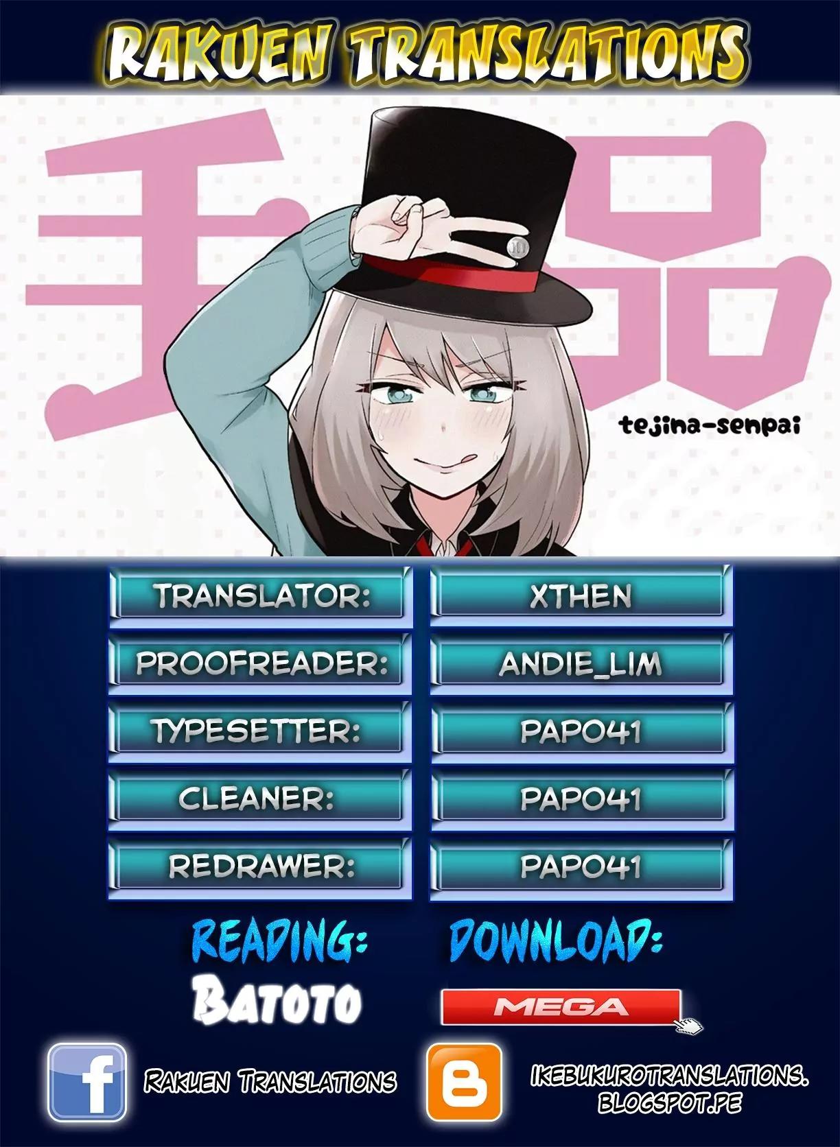 Tejina Senpai Chapter 33 page 1 - Chapter 33