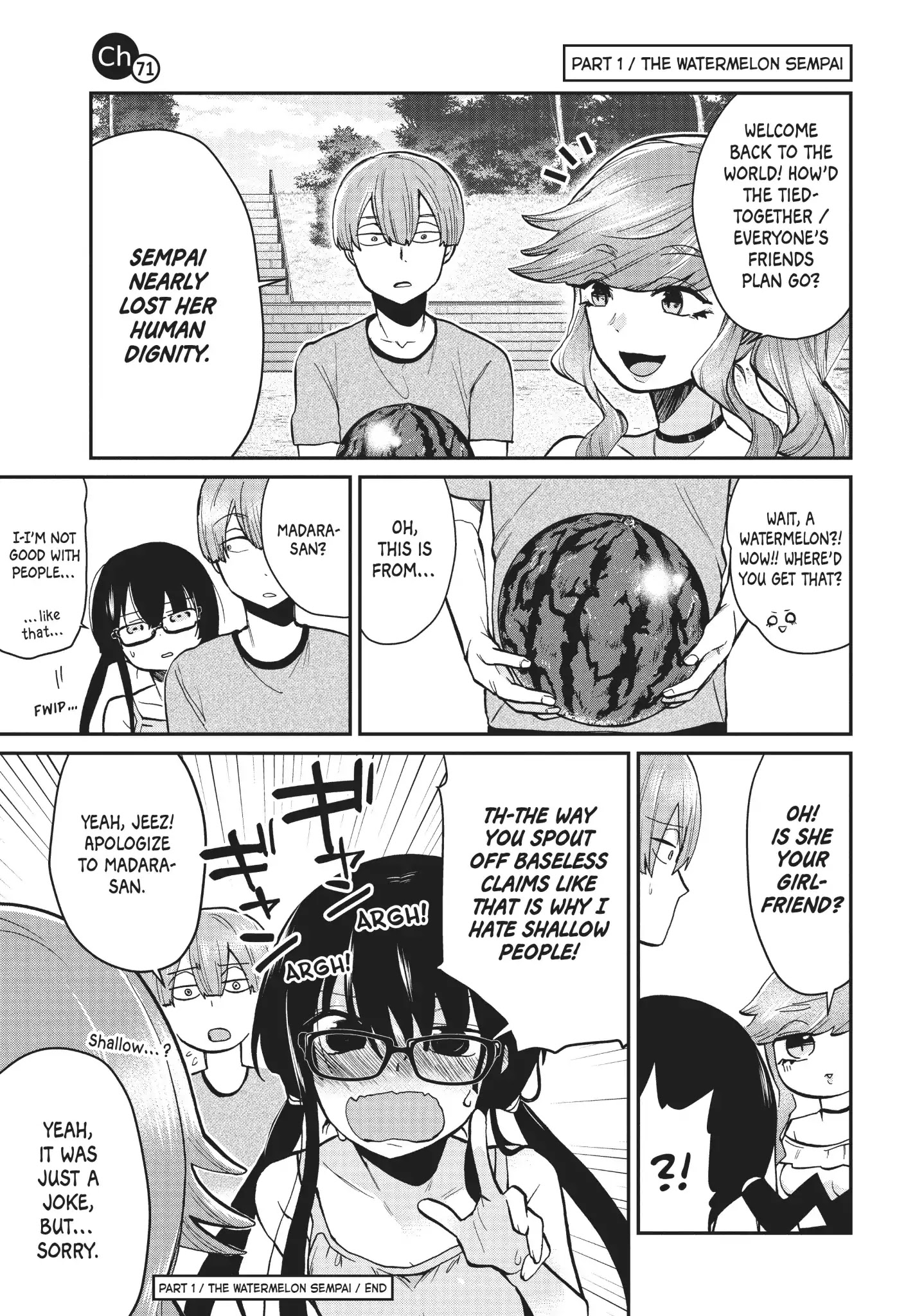 Tejina Senpai Chapter 71 page 1 - Chapter 71