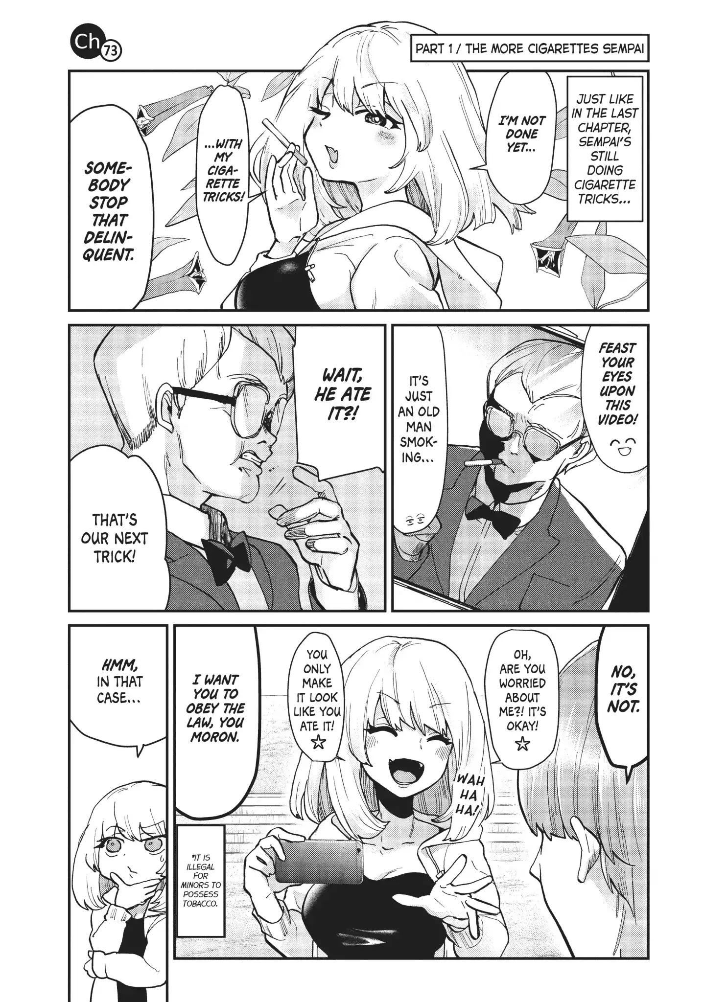 Tejina Senpai Chapter 73 page 1 - Chapter 73