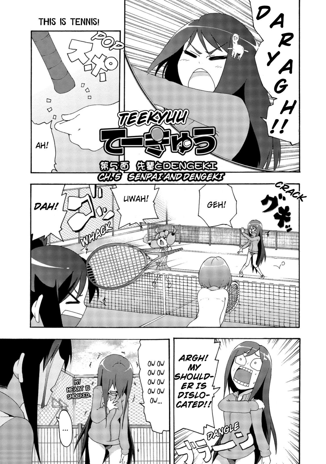 Tekyuu Chapter 5 page 1 - Chapter 5: Senpai and Dengeki