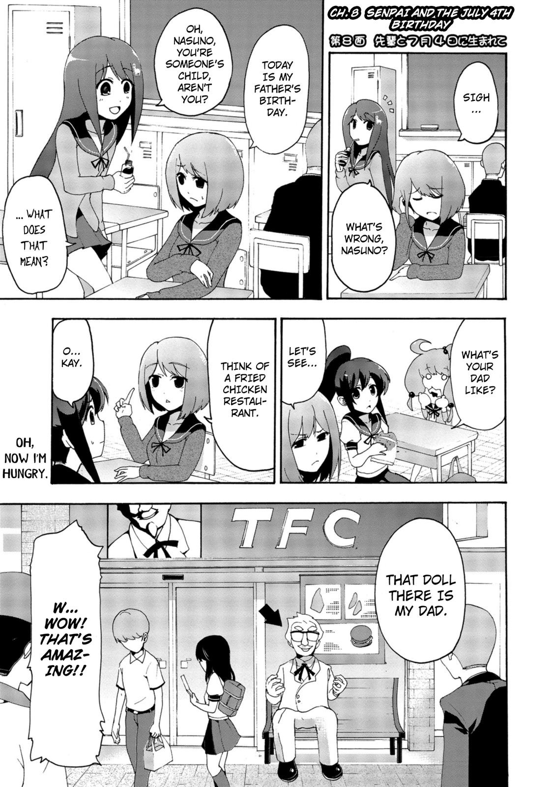 Tekyuu Chapter 8 page 1 - Chapter 8: Senpai and the July 4th Birthday