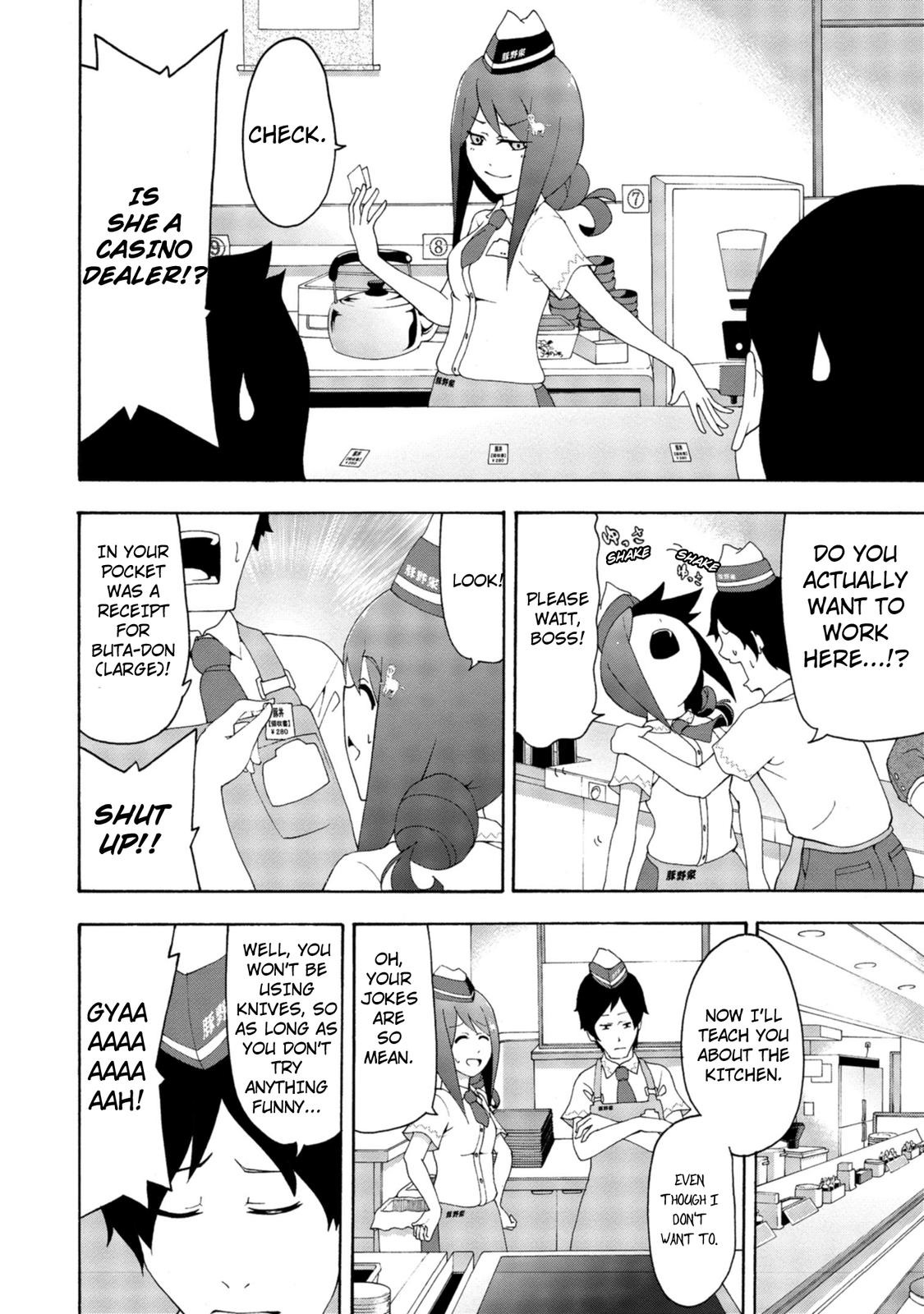 Tekyuu Chapter 9 page 6 - Chapter 9: Senpai and the dinner rush