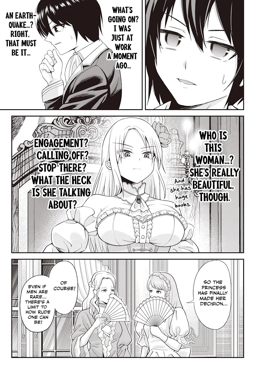Telepathic Aristocrat: Villainous Young Noble in a World with a 1:99 Male-to-Female Ratio Chapter 1 page 7 - Chapter 1