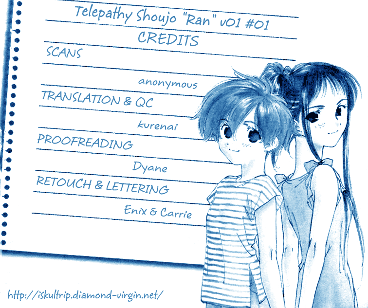 Telepathy Shoujo "Ran" Chapter 1.2 page 1 - Chapter 1 v2 : The New Girl