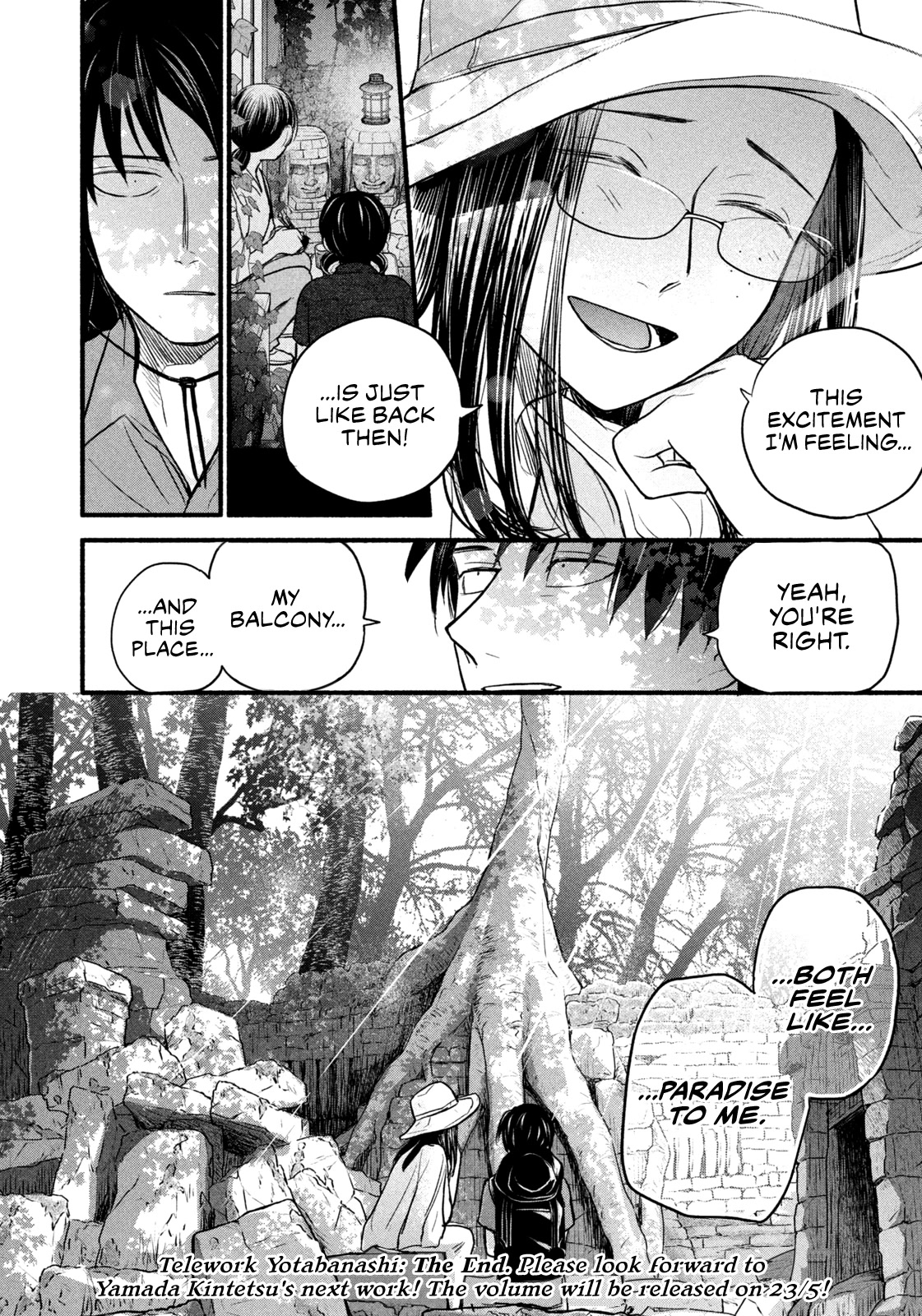 Telework Yotabanashi Chapter 20 page 12 - Chapter 20: Follow Your Heart to Sights That Amaze [END]