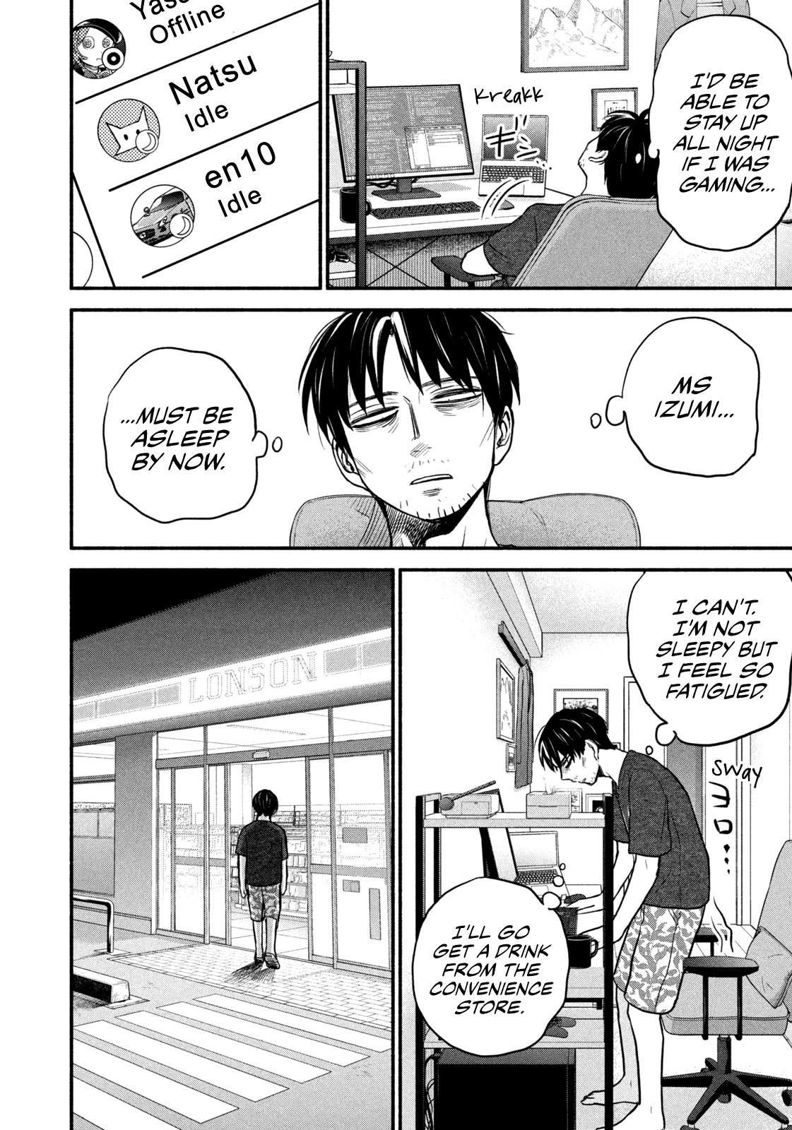 Telework Yotabanashi Chapter 6 page 4 - Chapter 6: Bottling Up Inside
