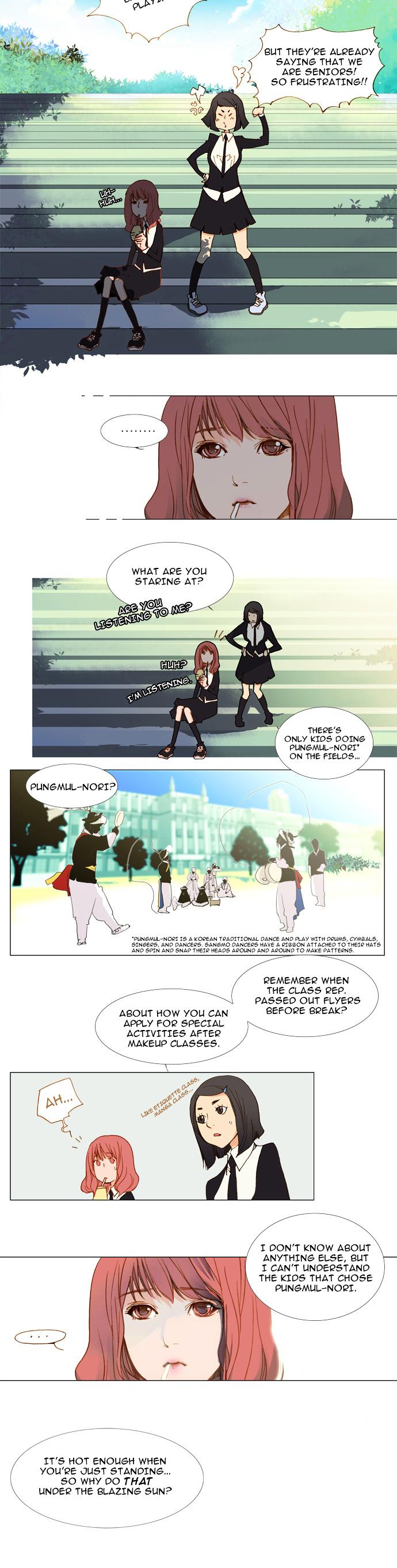 Telling Through the Colors Chapter 1 page 8 - Chapter 1 : First Story - Dye With Gardenias: Part One
