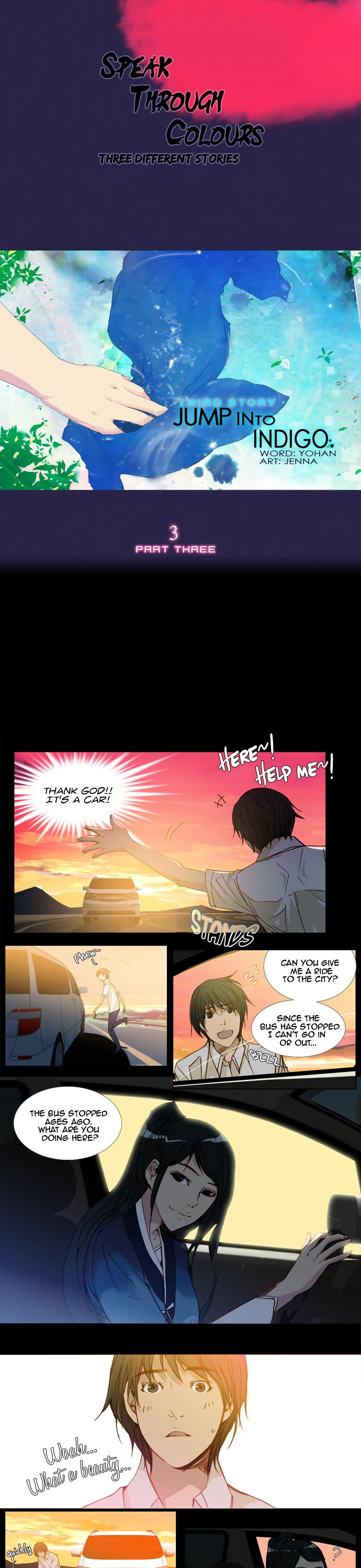 Telling Through the Colors Chapter 15 page 2 - Chapter 15 : Third Story - Jump Into Indigo: Part Three
