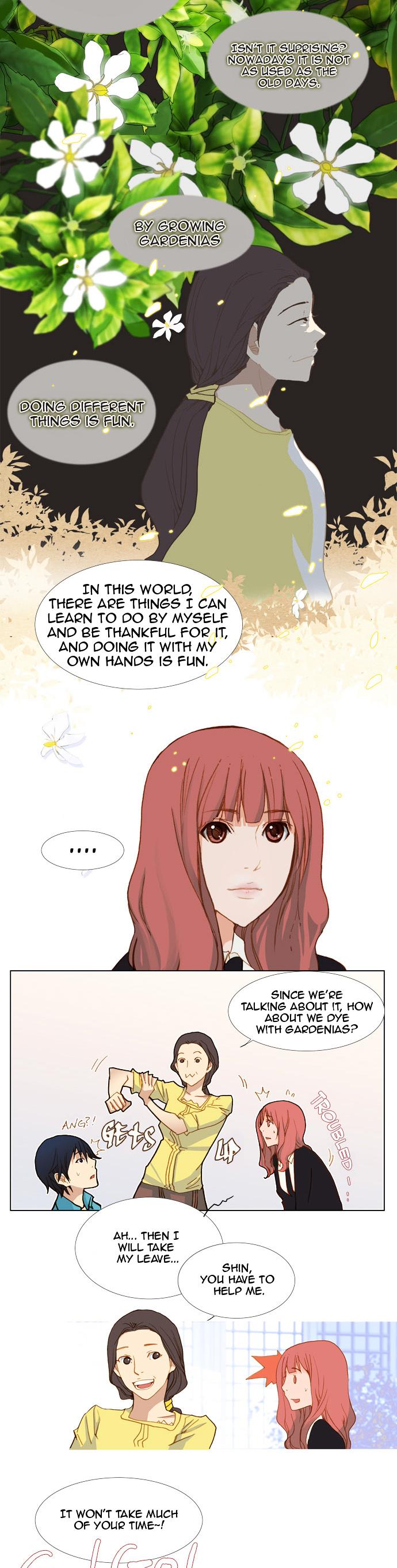 Telling Through the Colors Chapter 4 page 14 - Chapter 4 : First Story - Dye With Gardenias: Part Four