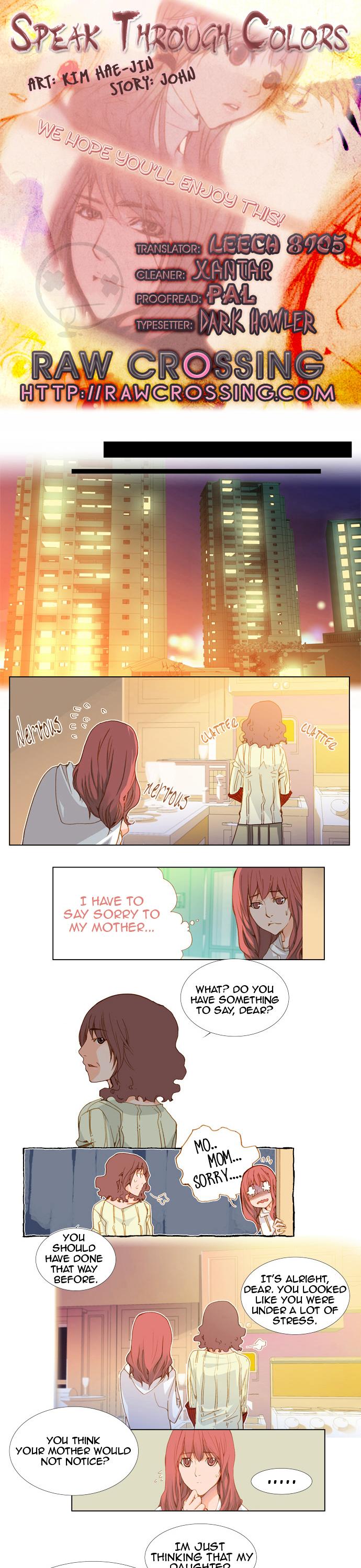 Telling Through the Colors Chapter 6 page 1 - Chapter 6 : First Story - Dye With Gardenias: Part Six